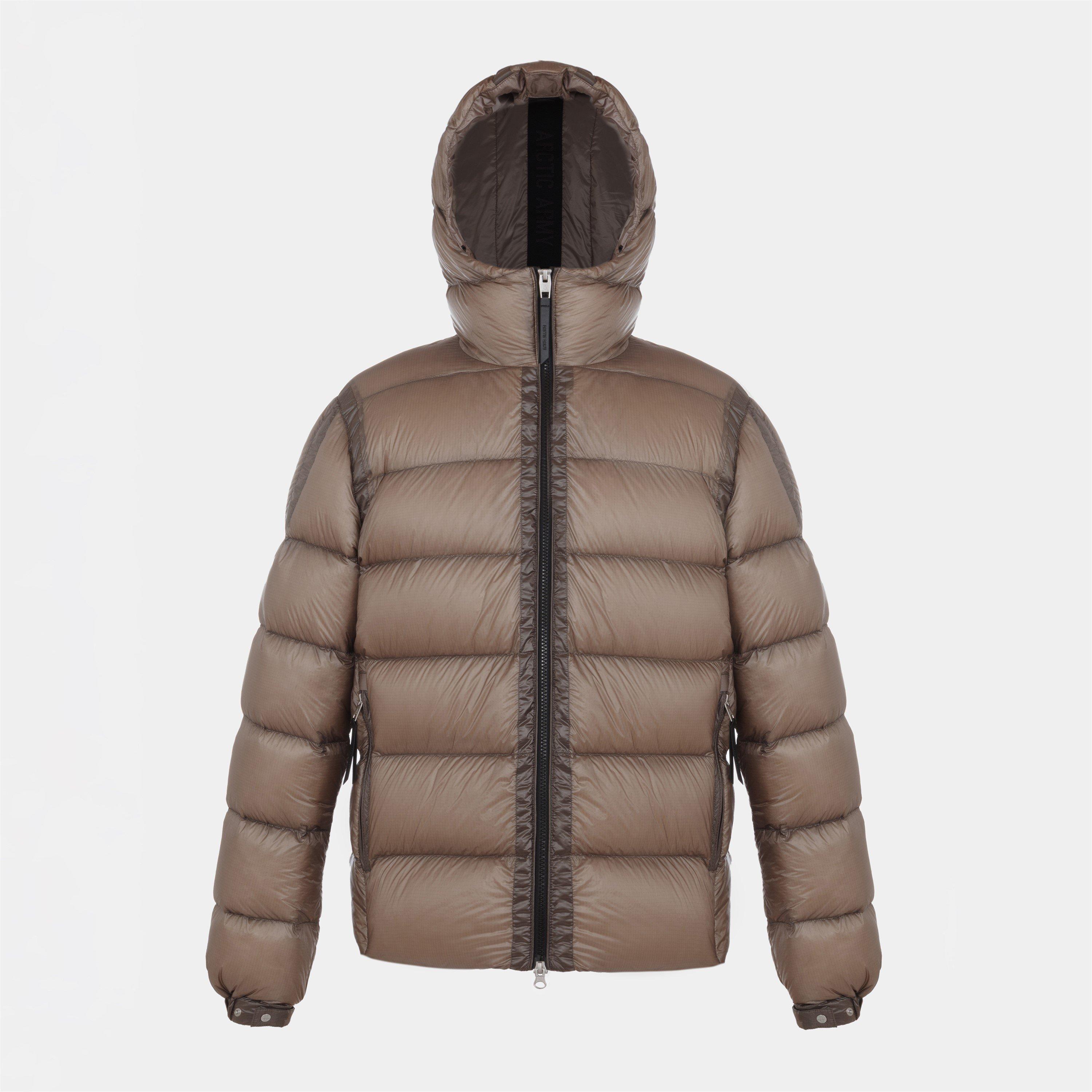Arctic Army Men's Polar LW Puff Hooded Long Sleeve Short Puffer Jacket