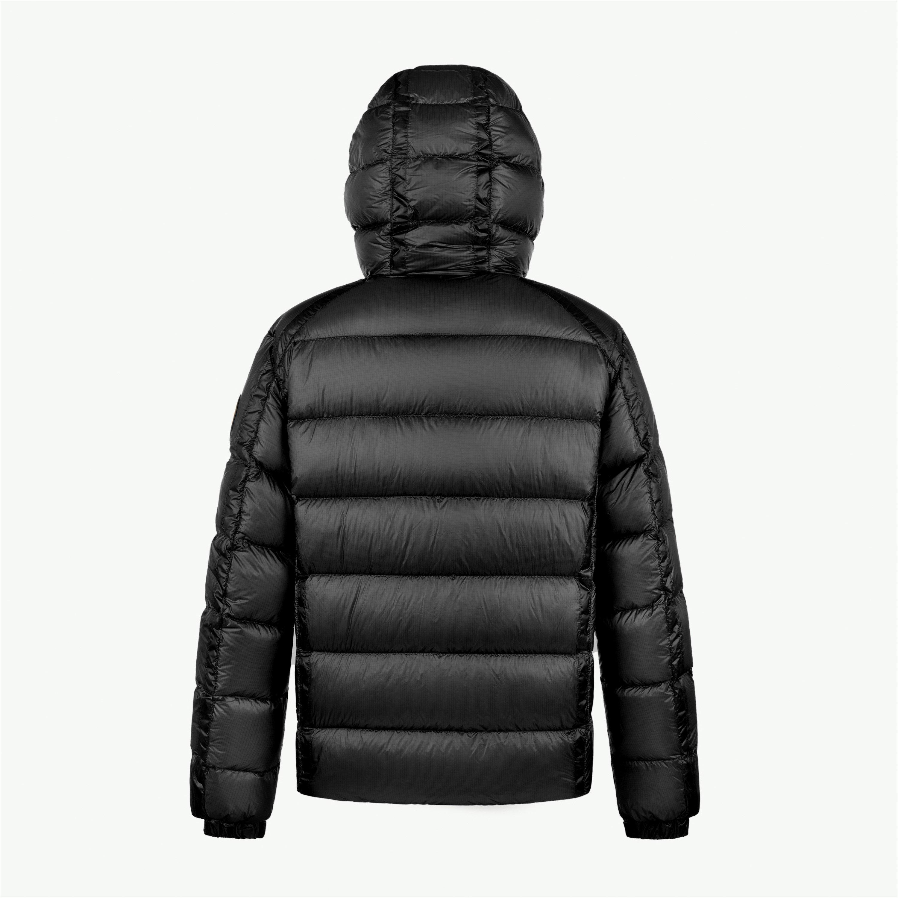Black - Arctic Army - Men's Polar LW Puff Hooded Long Sleeve Short Puffer Jacket - 2