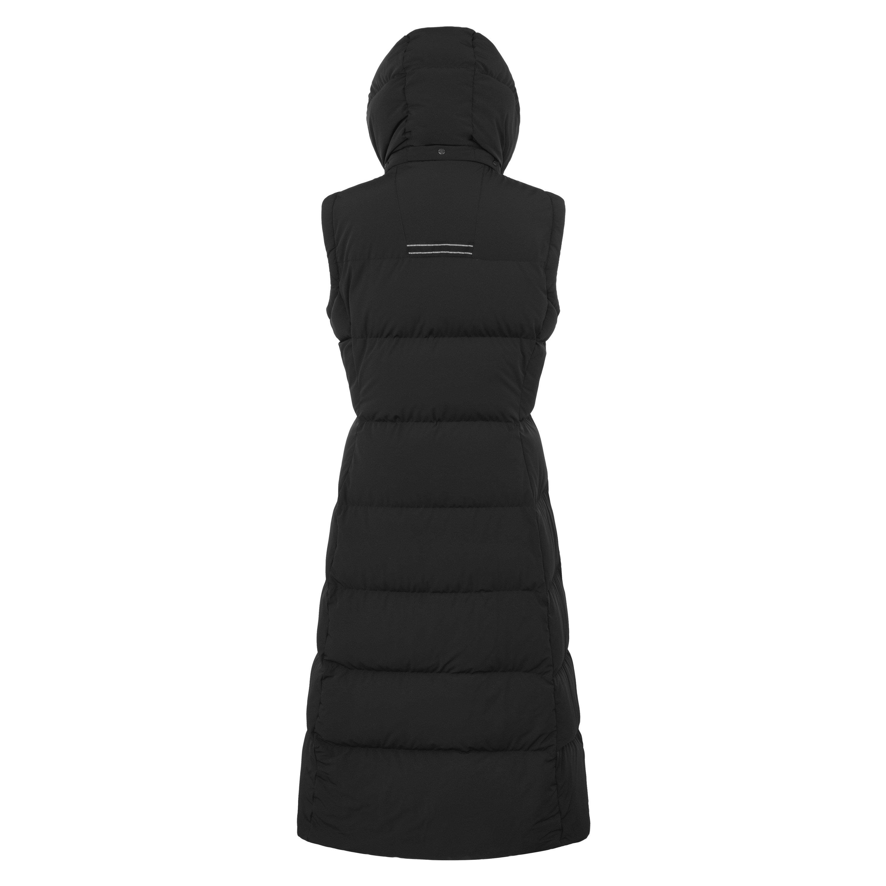 Black - Arctic Army - Women's Heavyweight Arctic Long A-line Gilet - 2