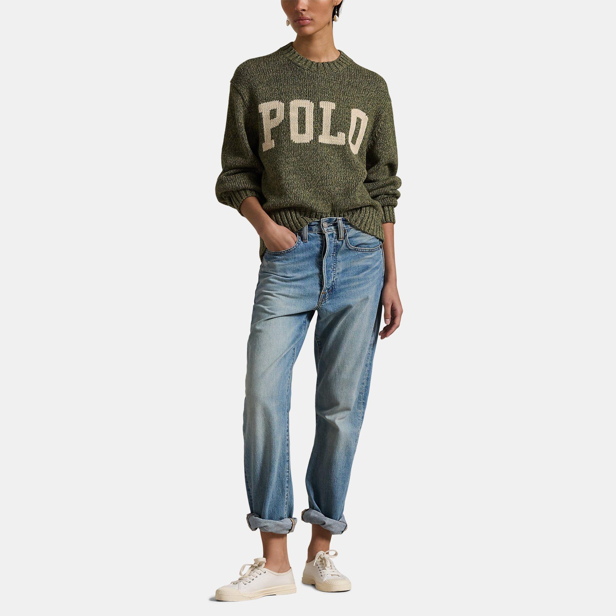 FIELD SAGE MARL - Polo Ralph Lauren - Logo Crewneck Sweater - 2
