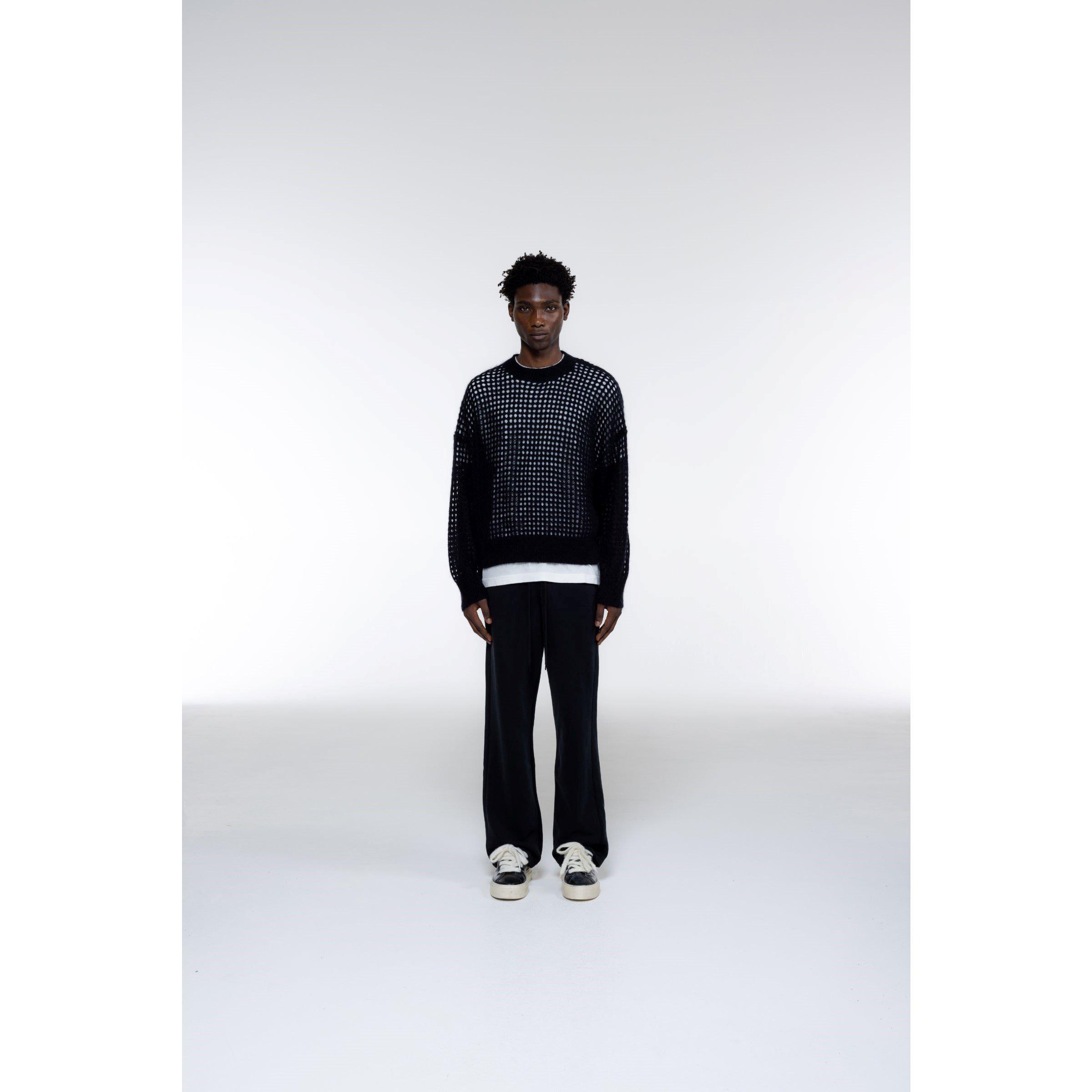 Black - Cole Buxton - Cole Open Weave Knt Sn99 - 4