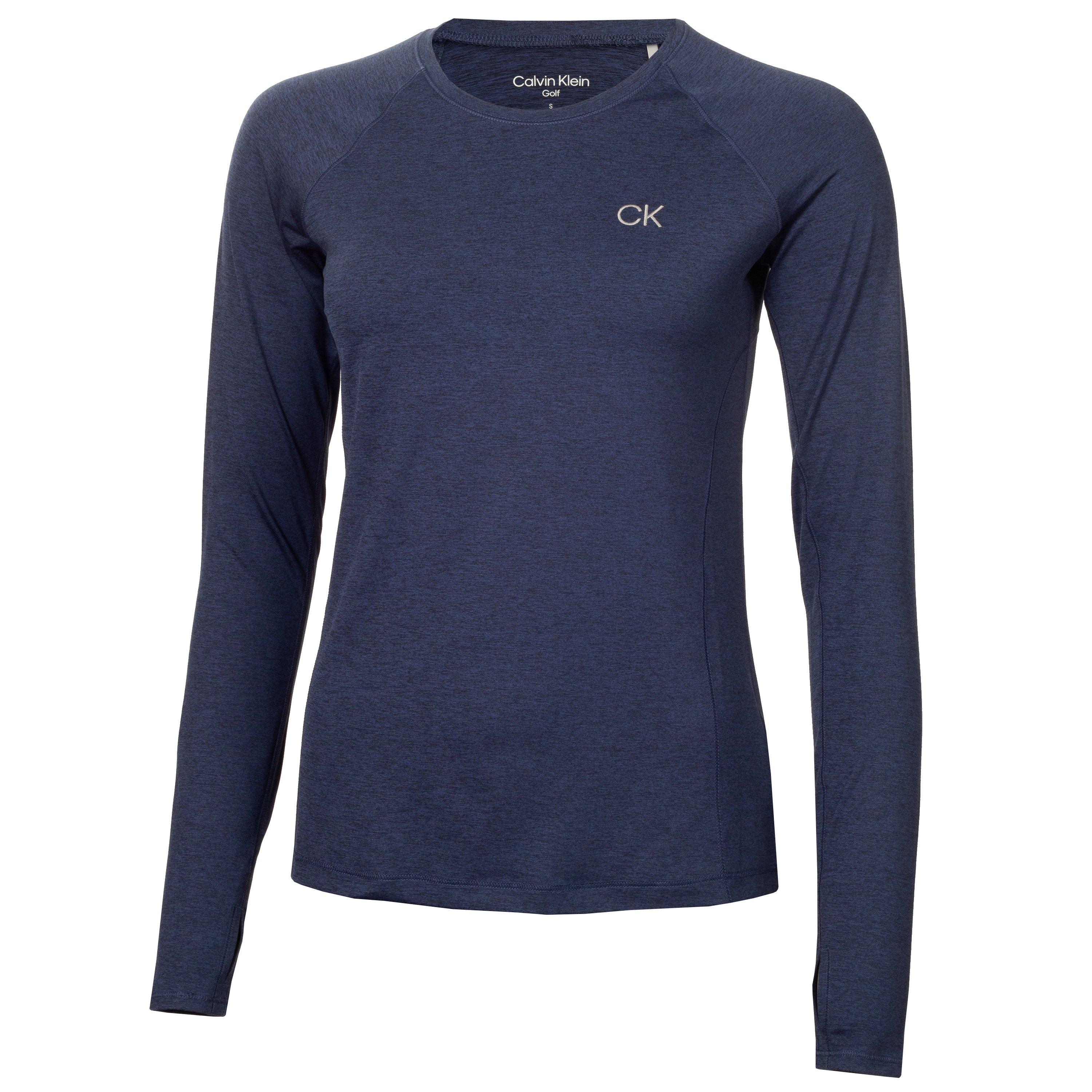 Navy Marl - Calvin Klein Golf - Women's Long-Sleeve T-Shirt - 1