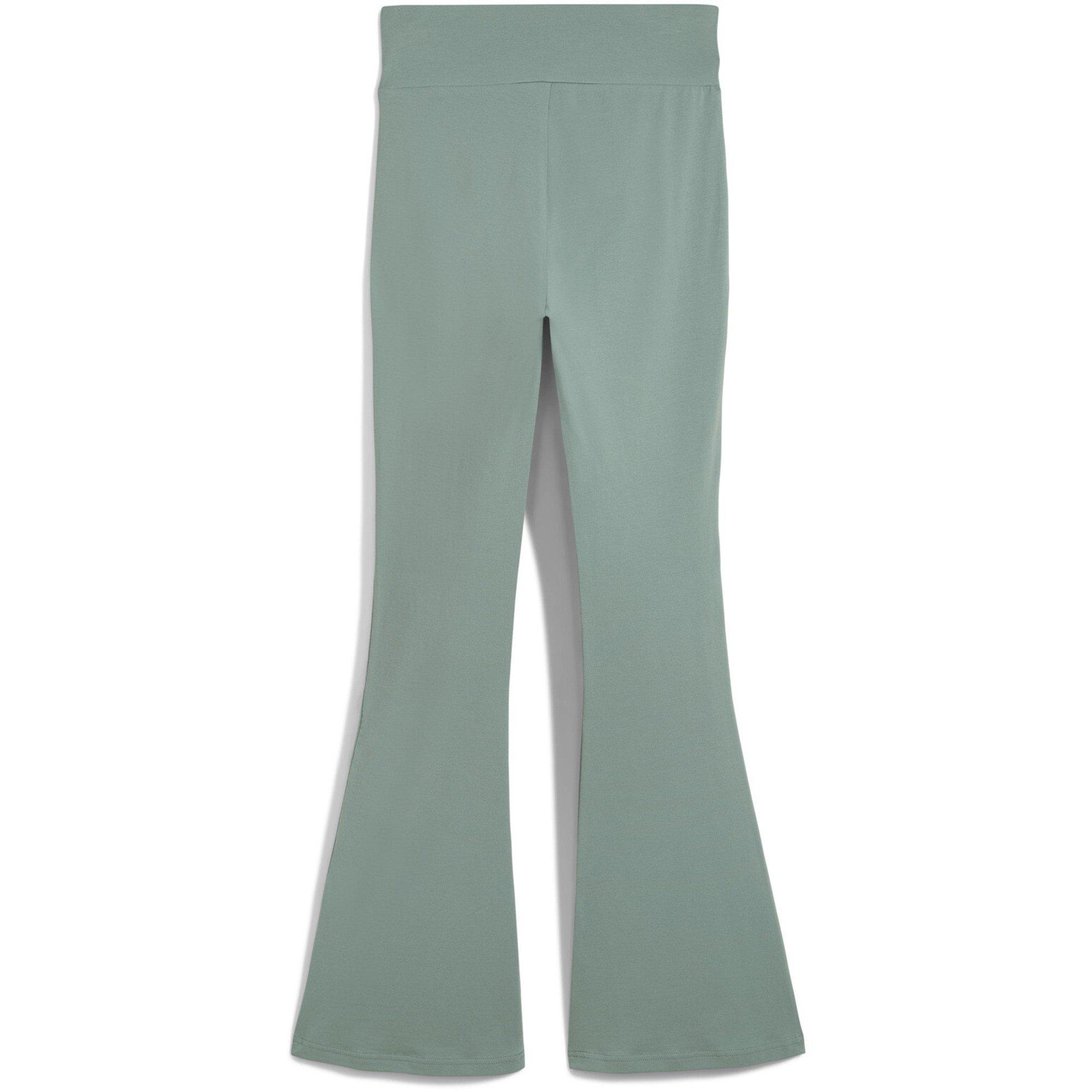 Green Moon - Puma - Ess High-Waist Flared Leggings Trousers Womens - 2