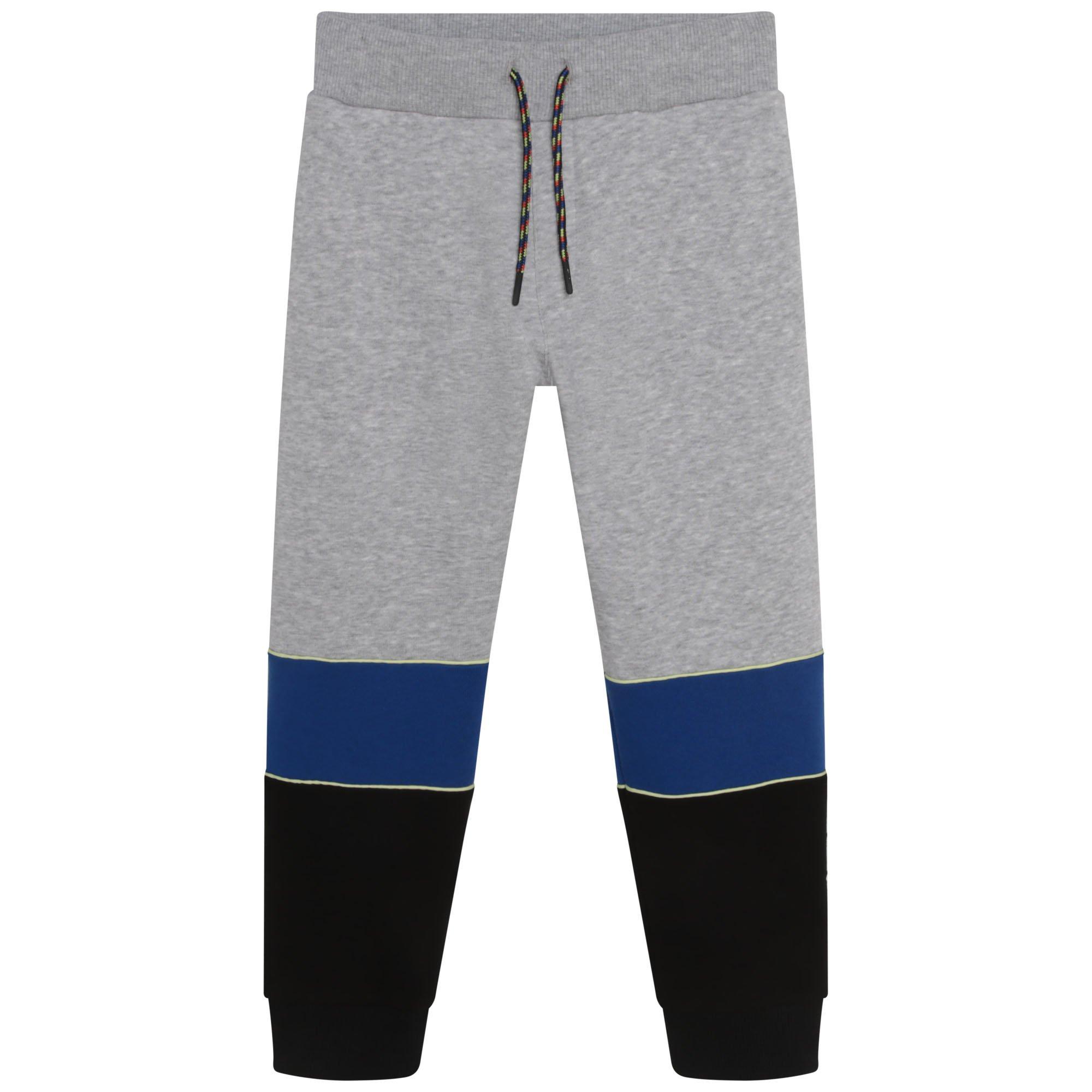 Grey Marl - Kenzo - Closed Hem Fleece Jogging Bottoms Infants - 1
