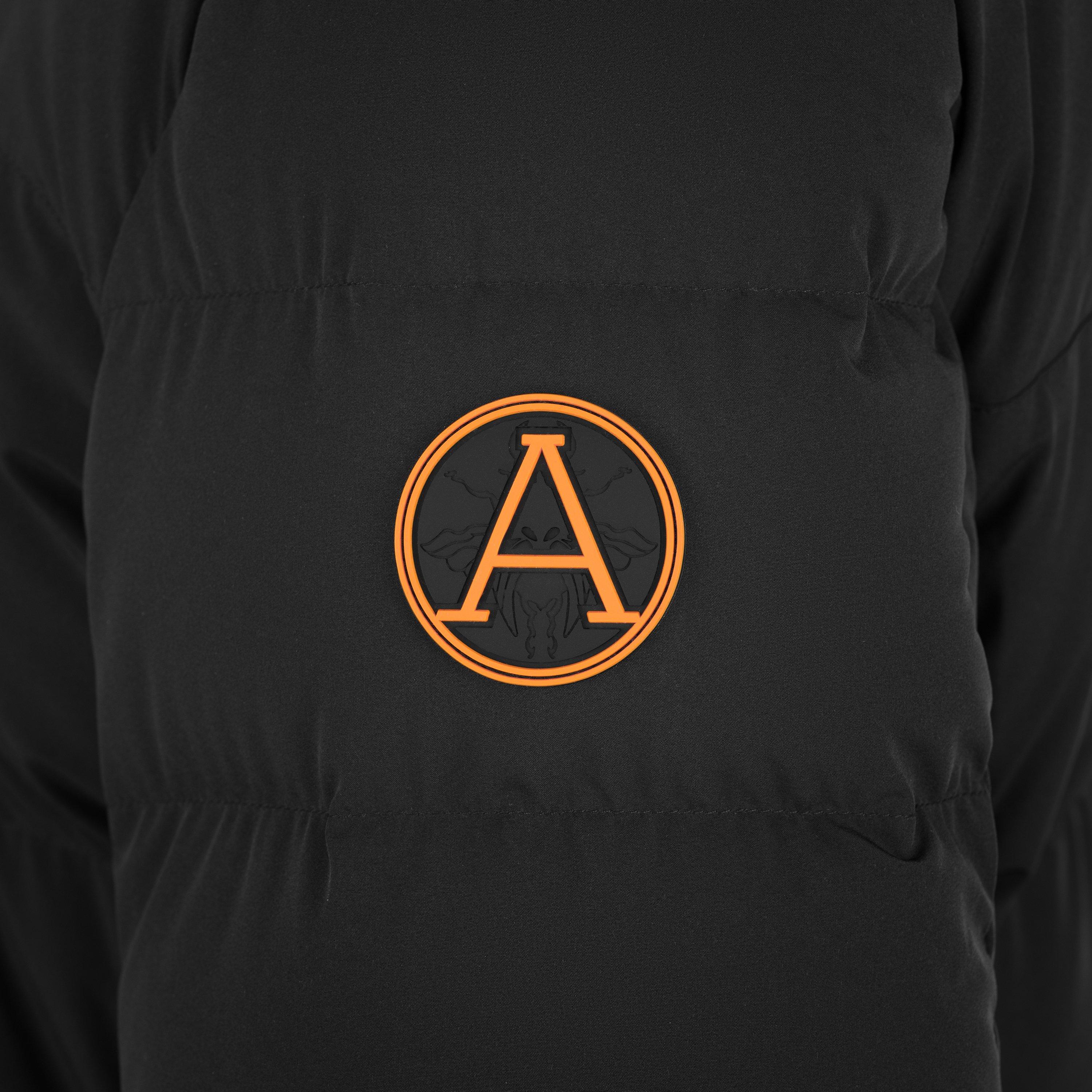 Black - Arctic Army - Women's Orca XLng Puffer Calf Length Hooded Long Sleeve Long Puffer Jacket - 7