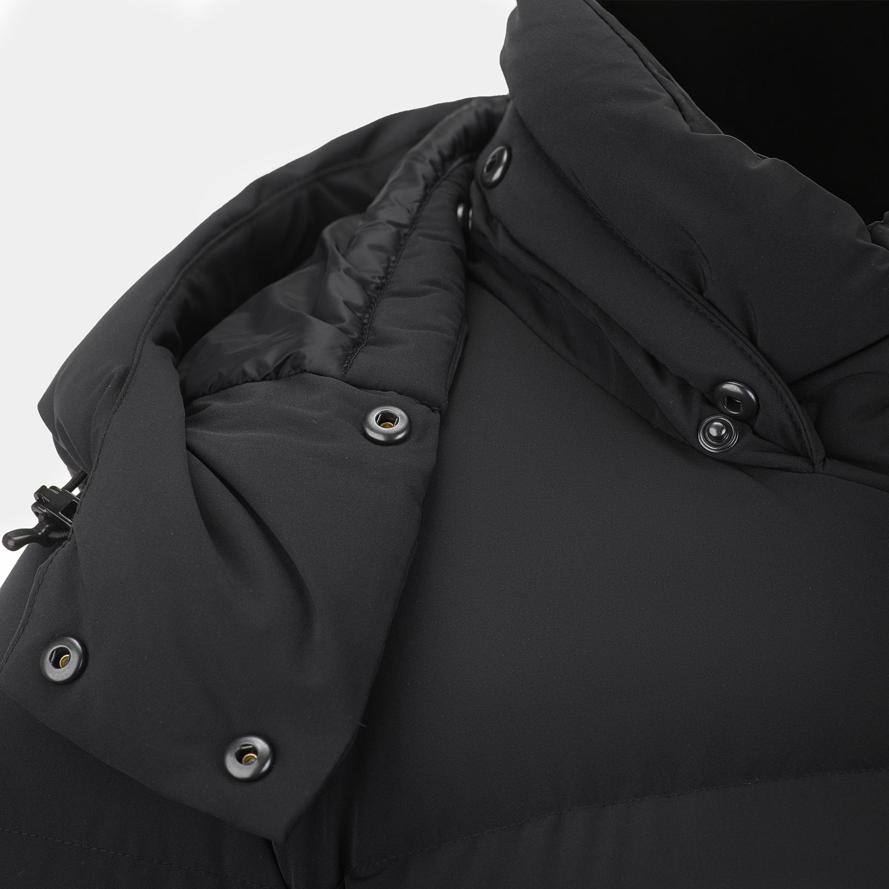 Black - Arctic Army - Women's Orca XLng Puffer Calf Length Hooded Long Sleeve Long Puffer Jacket - 5