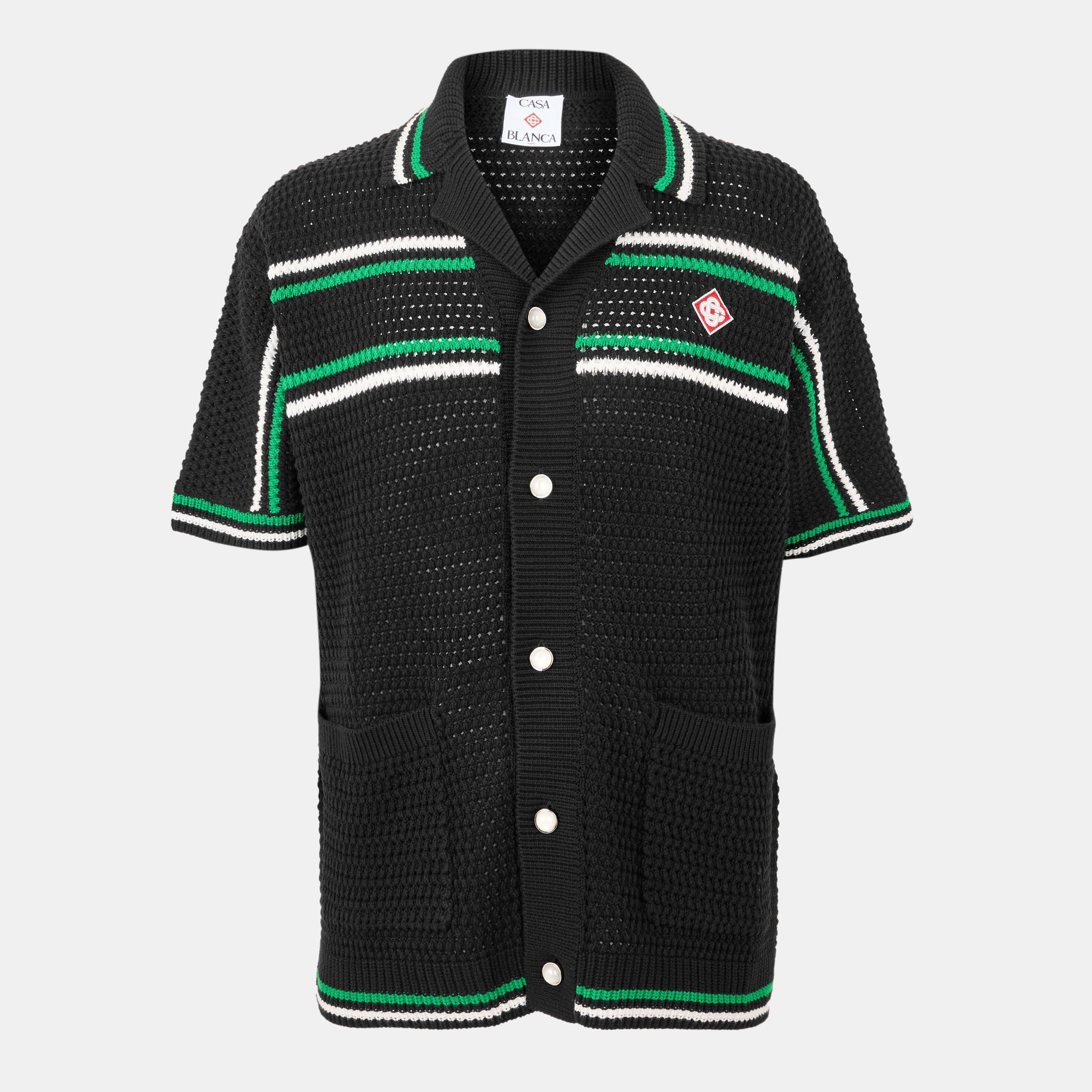Black/Green - Casablanca - Men's Knitted Tops - 1