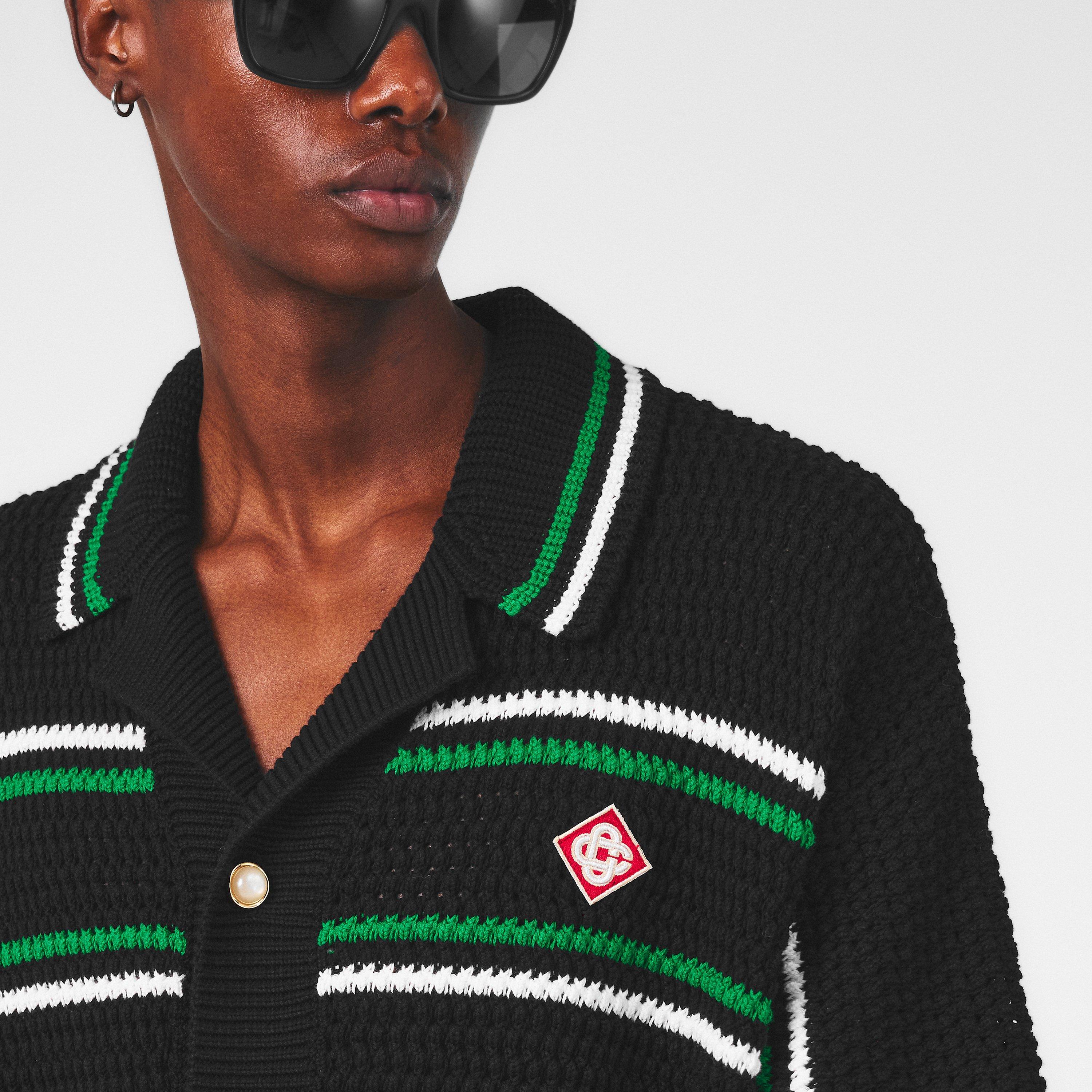 Black/Green - Casablanca - Men's Knitted Tops - 5