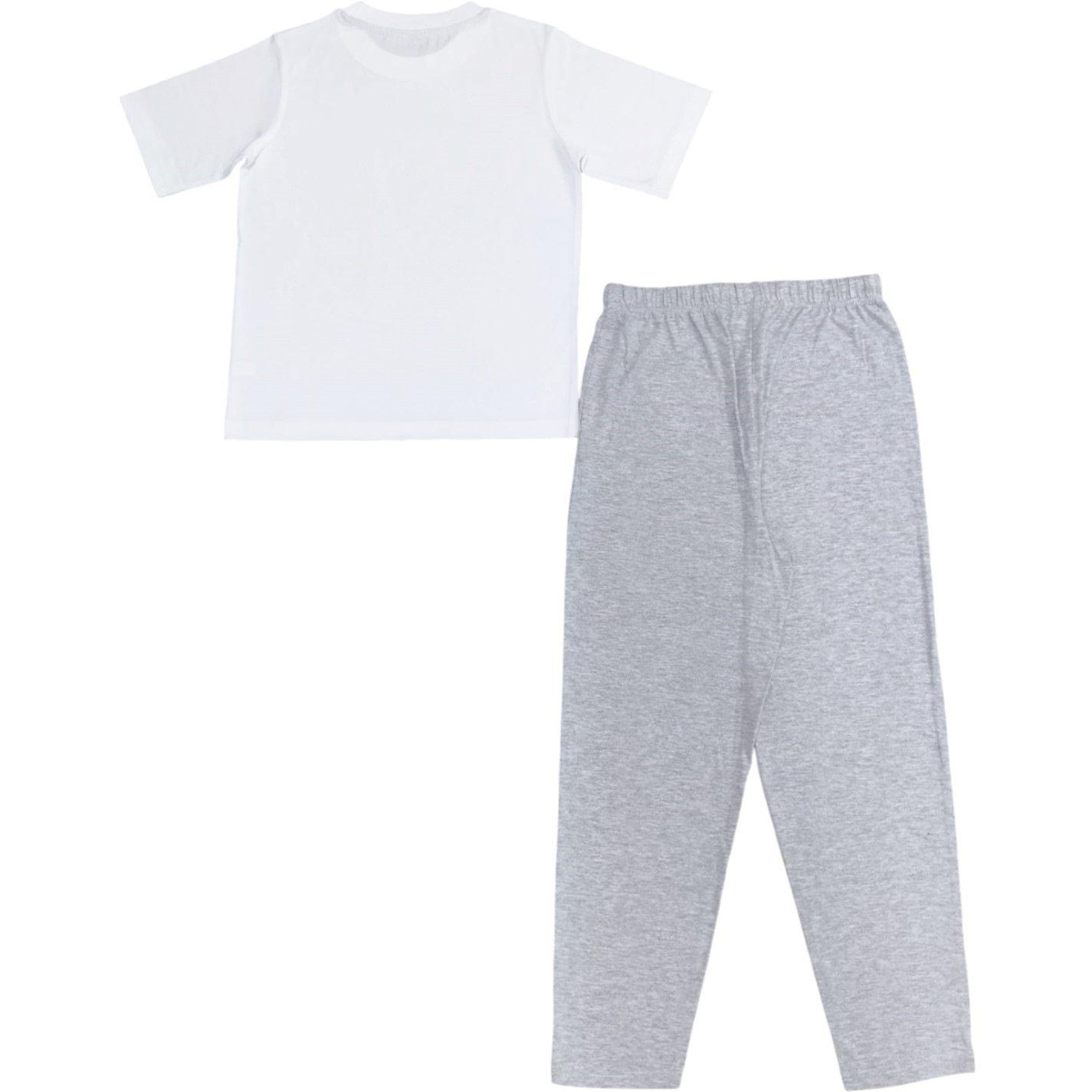 Cinzento - Linea - Mens Long-Sleeve Pyjama Set - 1