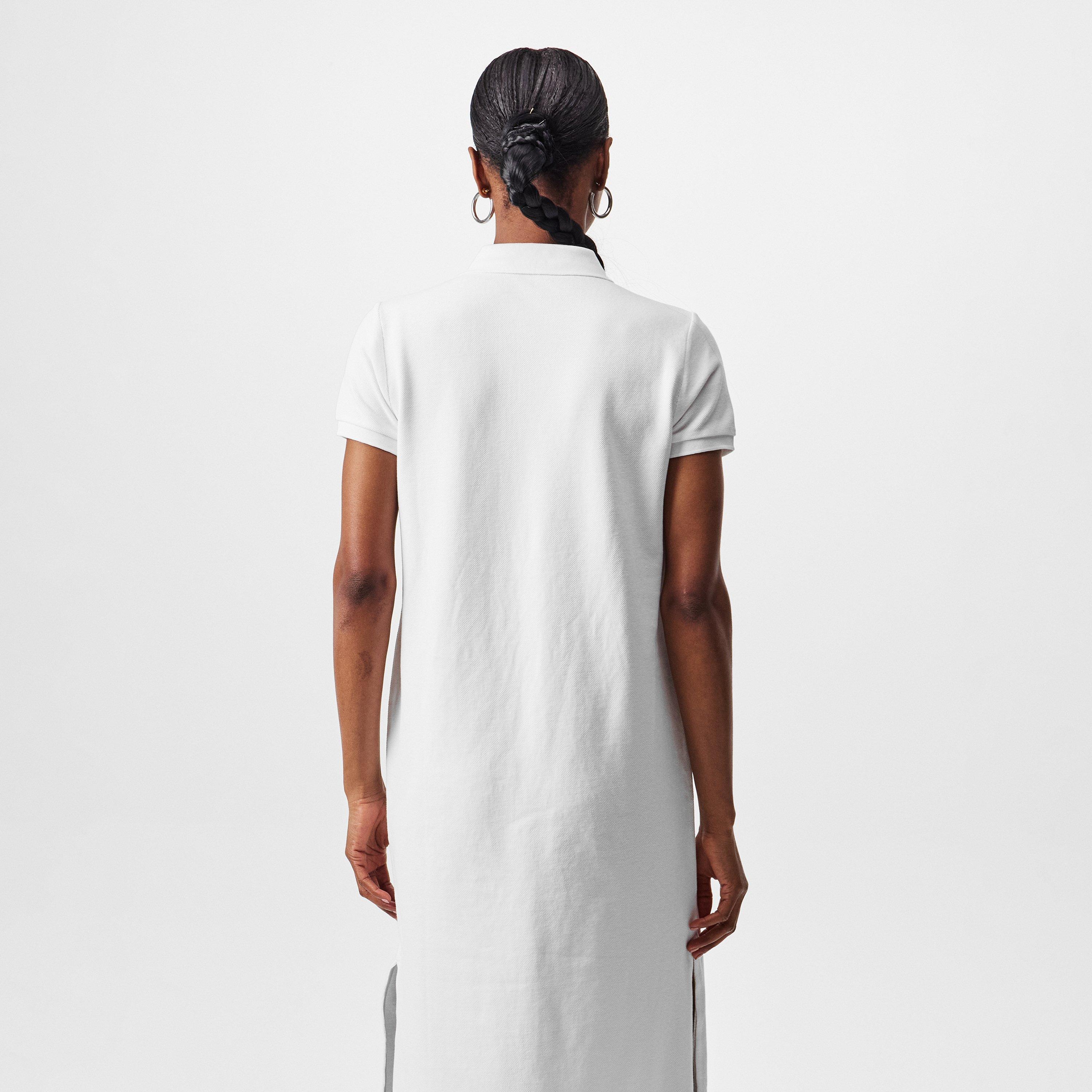 WHITE - Polo Ralph Lauren - Women's Stretch Cotton Sleeveless Polo Dress - 4