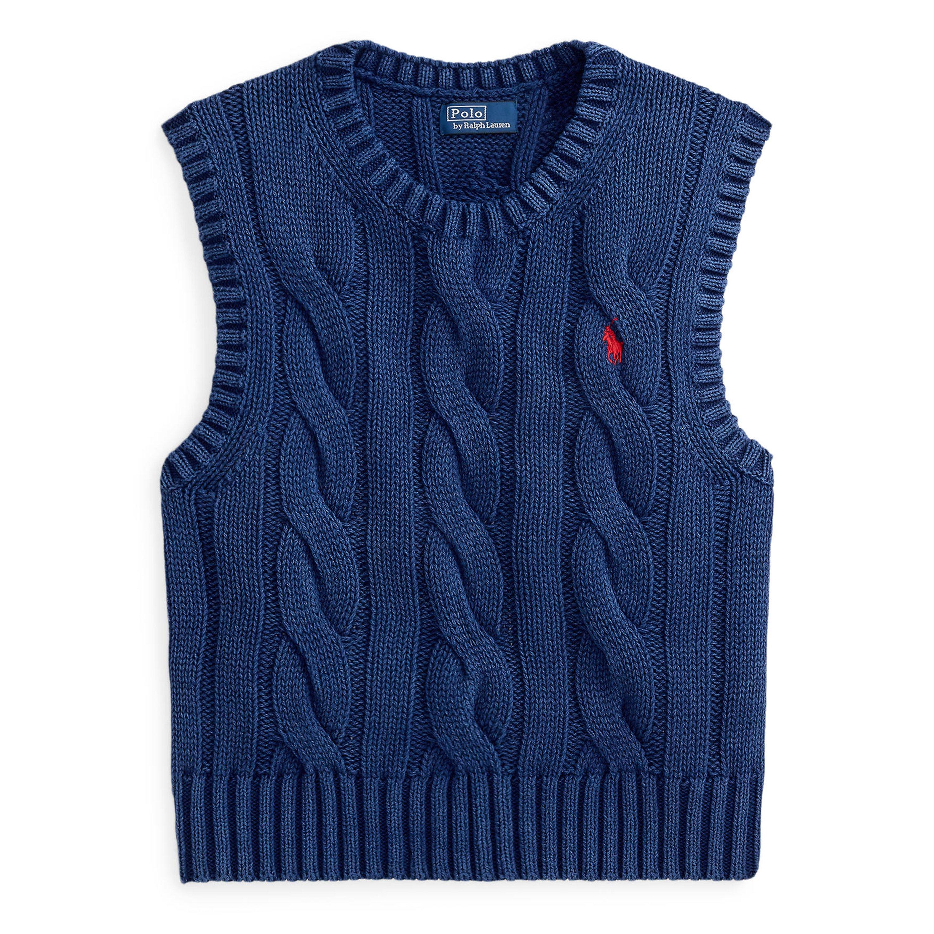 MIDNIGHT ROYAL - Polo Ralph Lauren - Knitted Cable Knit Vest - 1