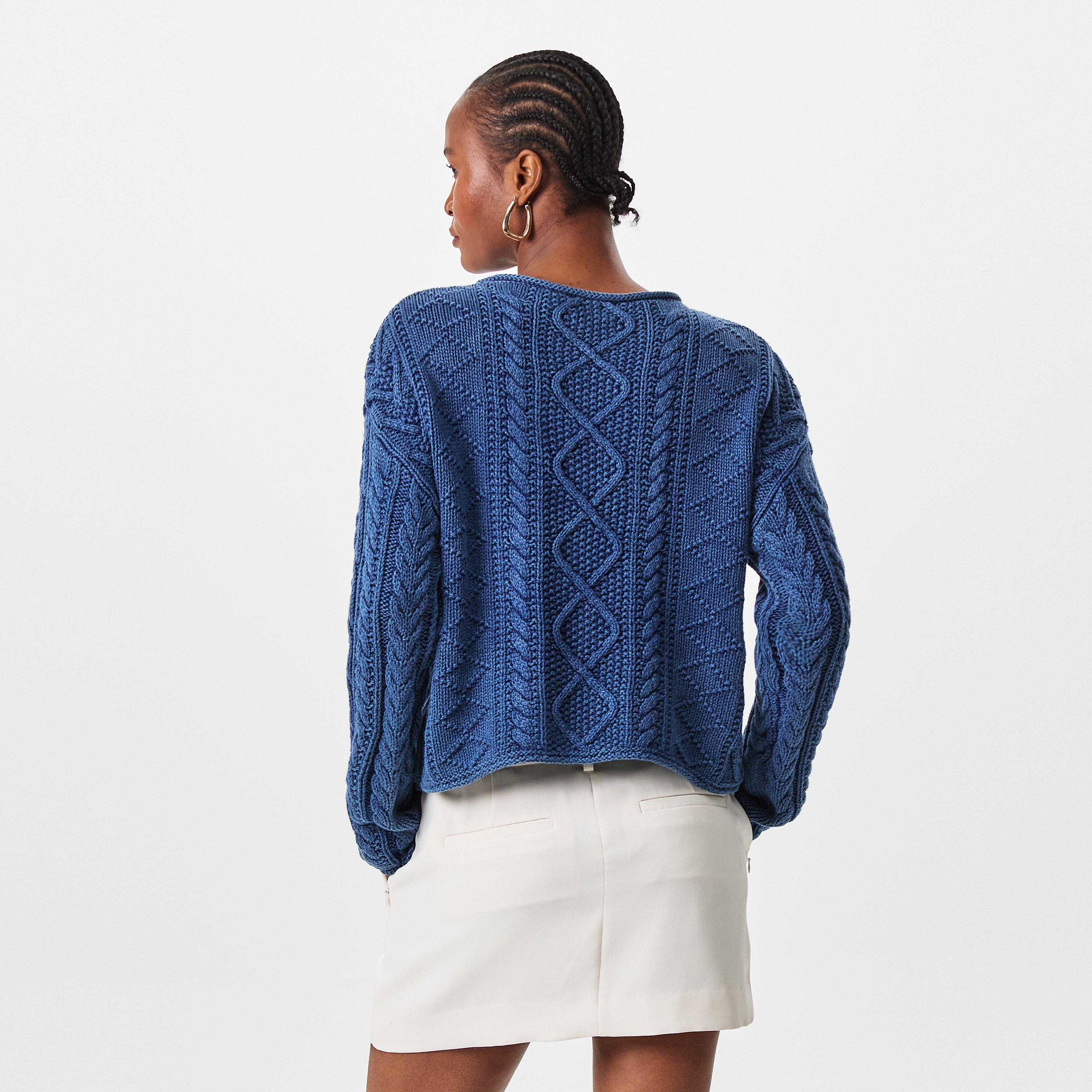 INDIGO/MULTI - Polo Ralph Lauren - Women's Flag Crew Neck Jumper - 4