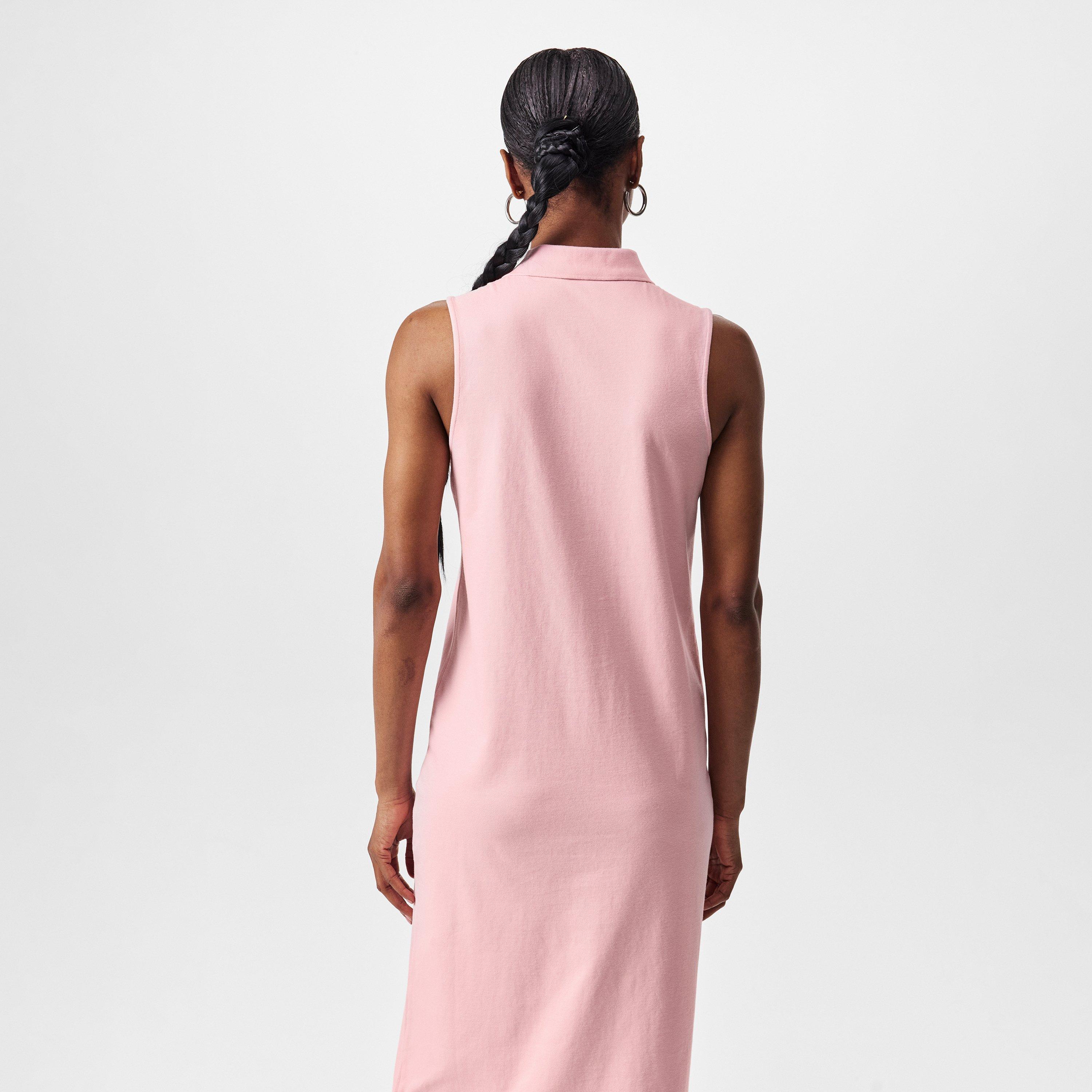 PINK SAND - Polo Ralph Lauren - Women's Stretch Cotton Sleeveless Polo Dress - 4