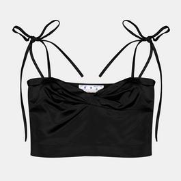 Off White Women's Satin Twist T-Design Top