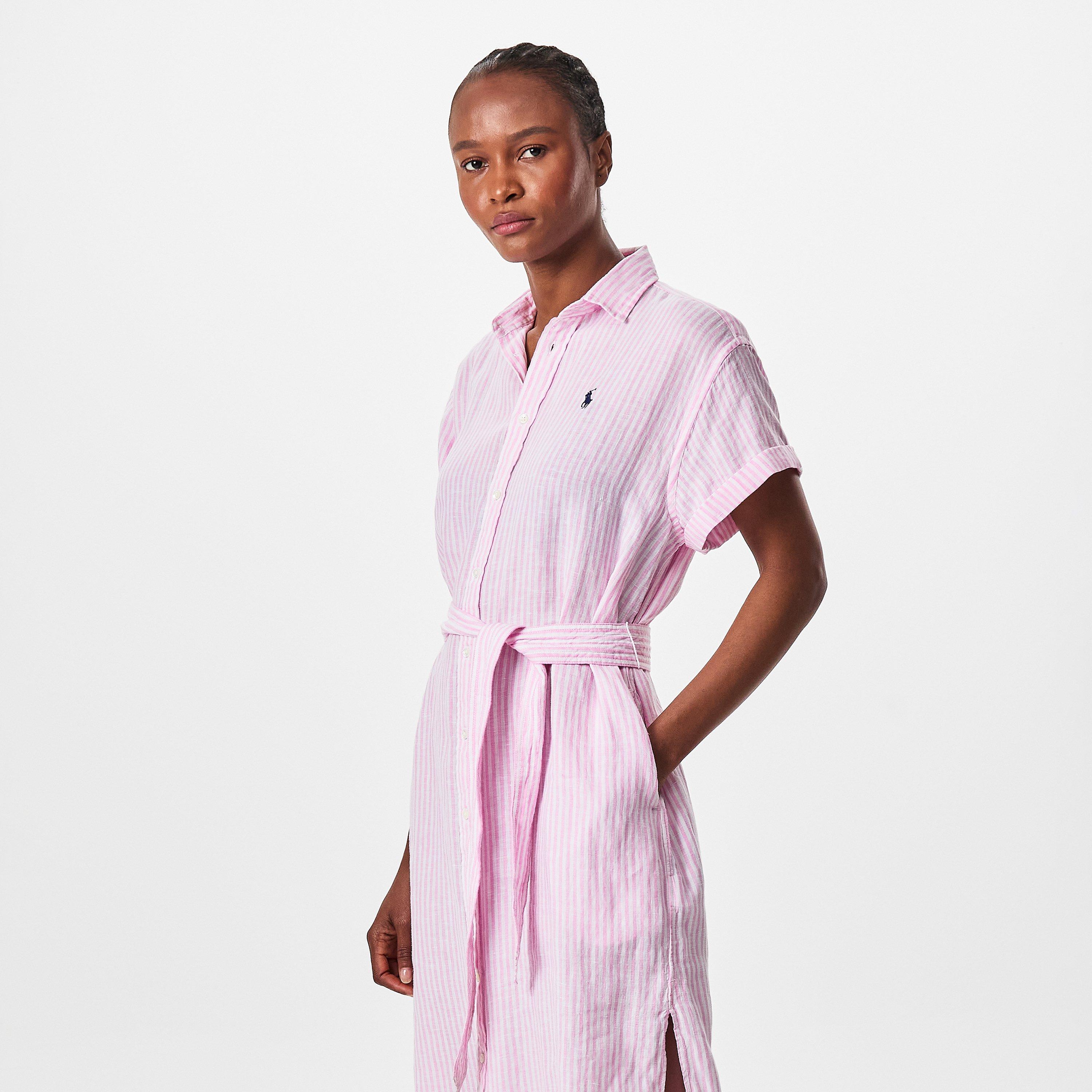 WHITE PINK - Polo Ralph Lauren - Women's Shirt Dress - 3
