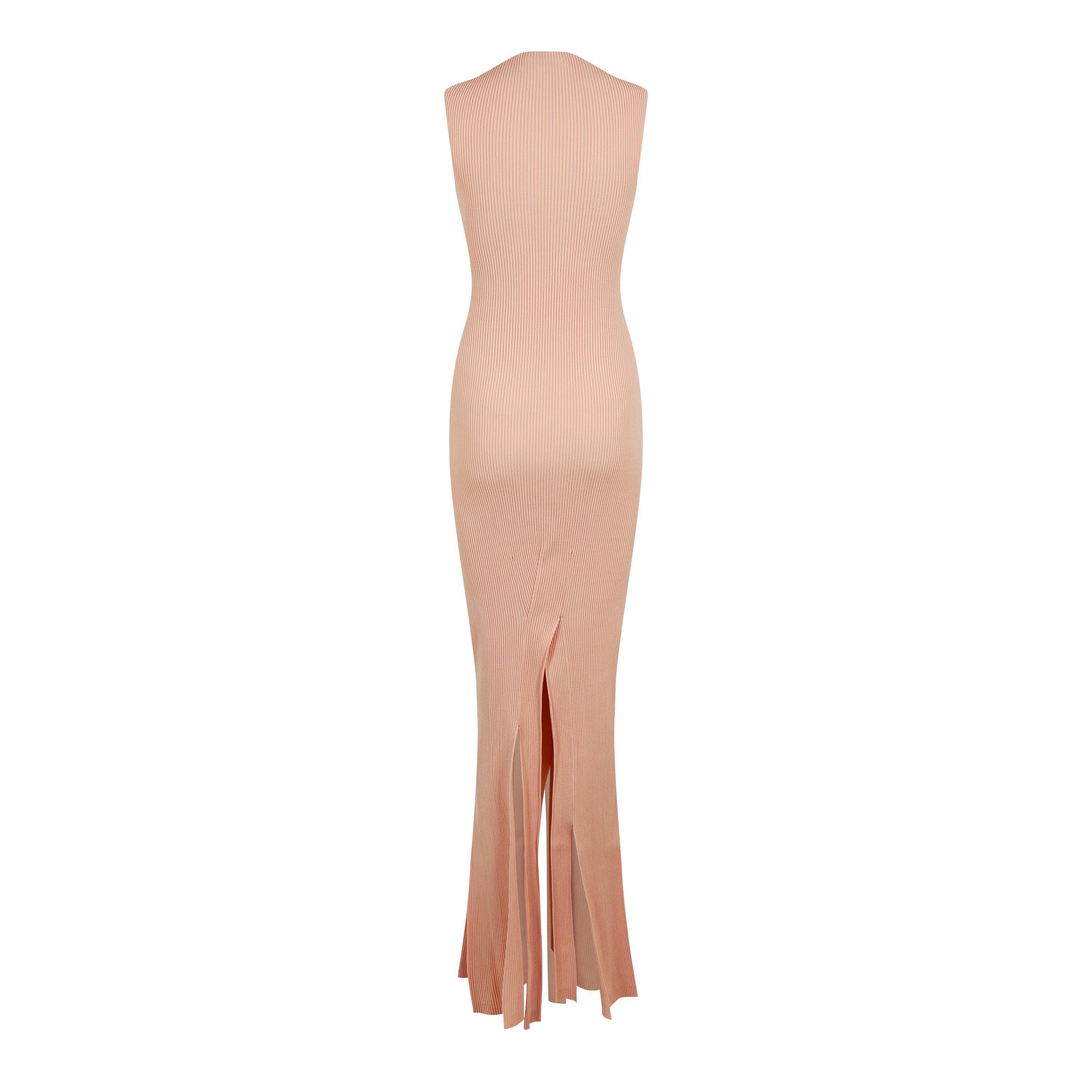 Pale Peach - Victoria Beckham - Women's Plait Maxi Dress - 6