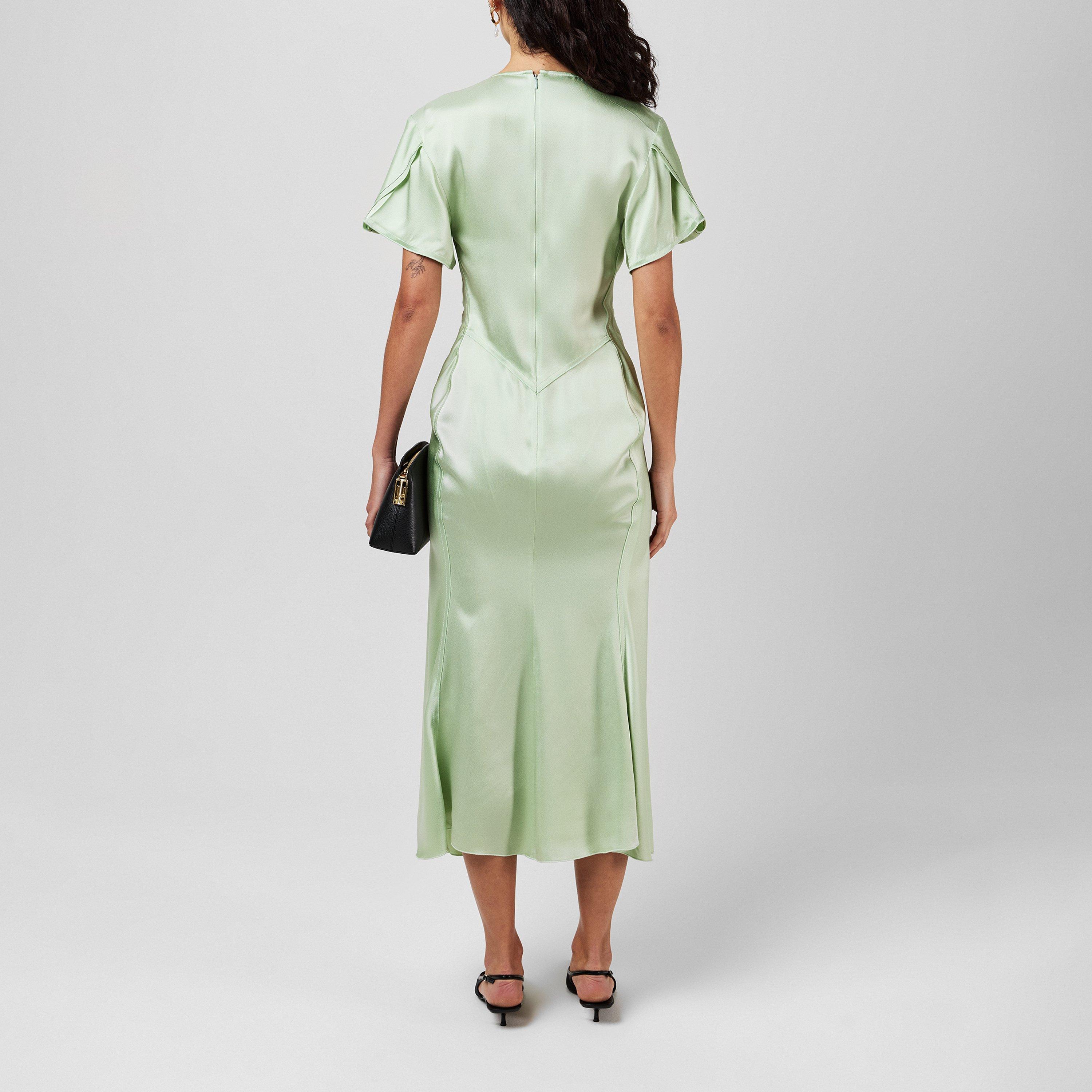 Jade - Victoria Beckham - Women's V-Neck Maxi Dress - 3