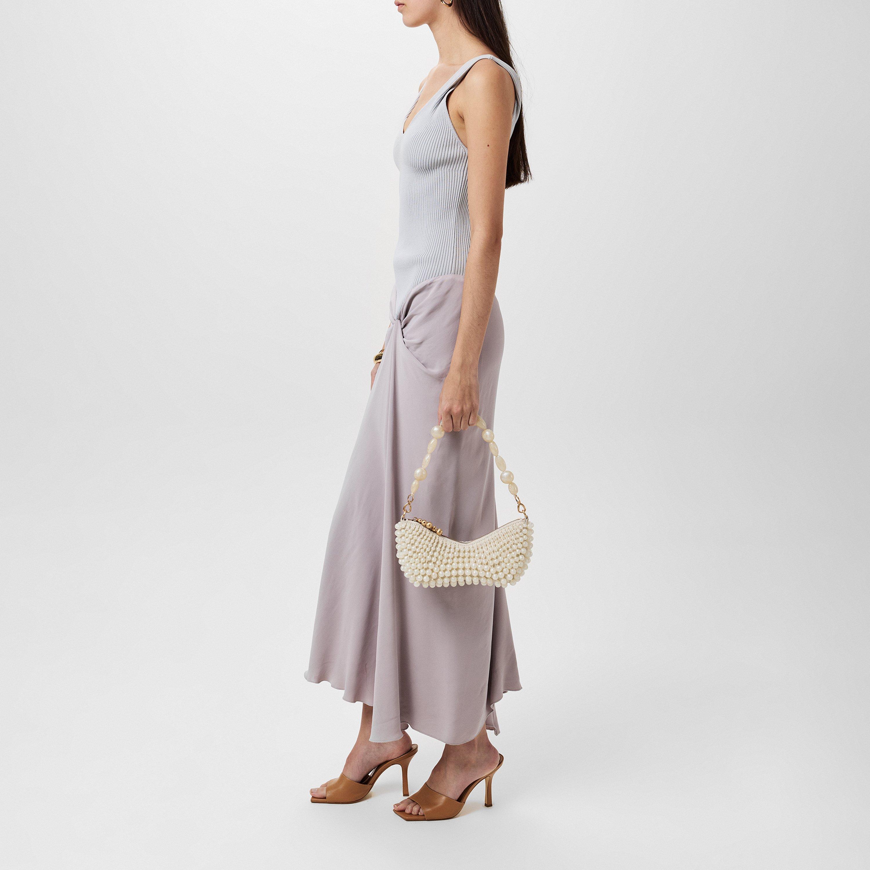 Heather - Victoria Beckham - Women's Knitted Detail Twisted Maxi Dress - 2