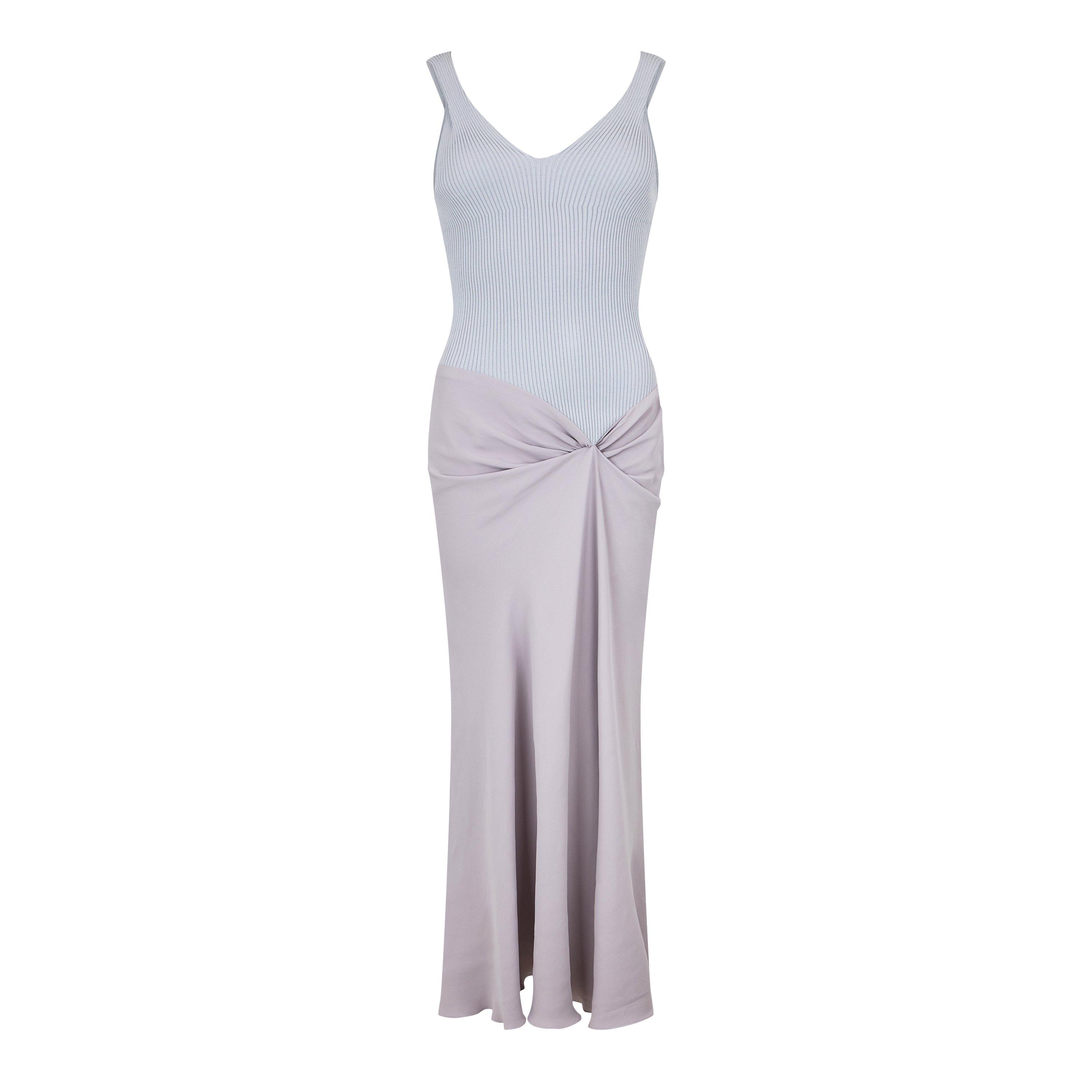 Heather - Victoria Beckham - Women's Knitted Detail Twisted Maxi Dress - 5