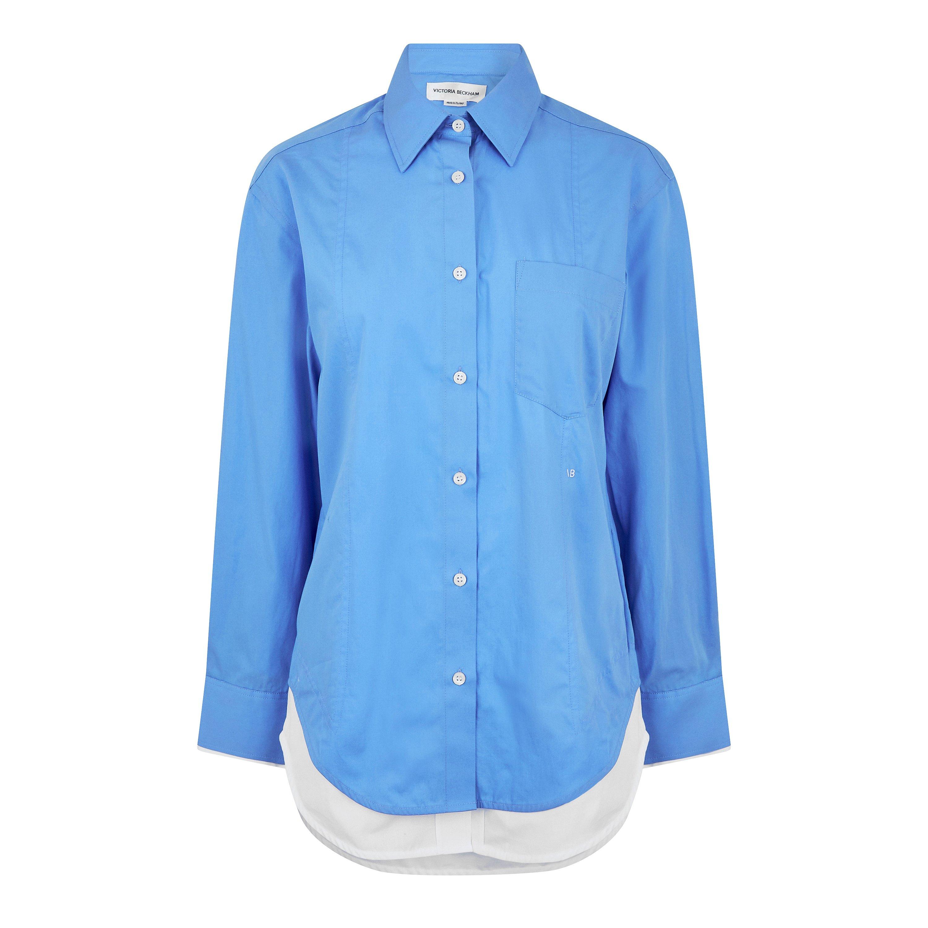 Oxford Blue - Victoria Beckham - Layer Shirt - 5