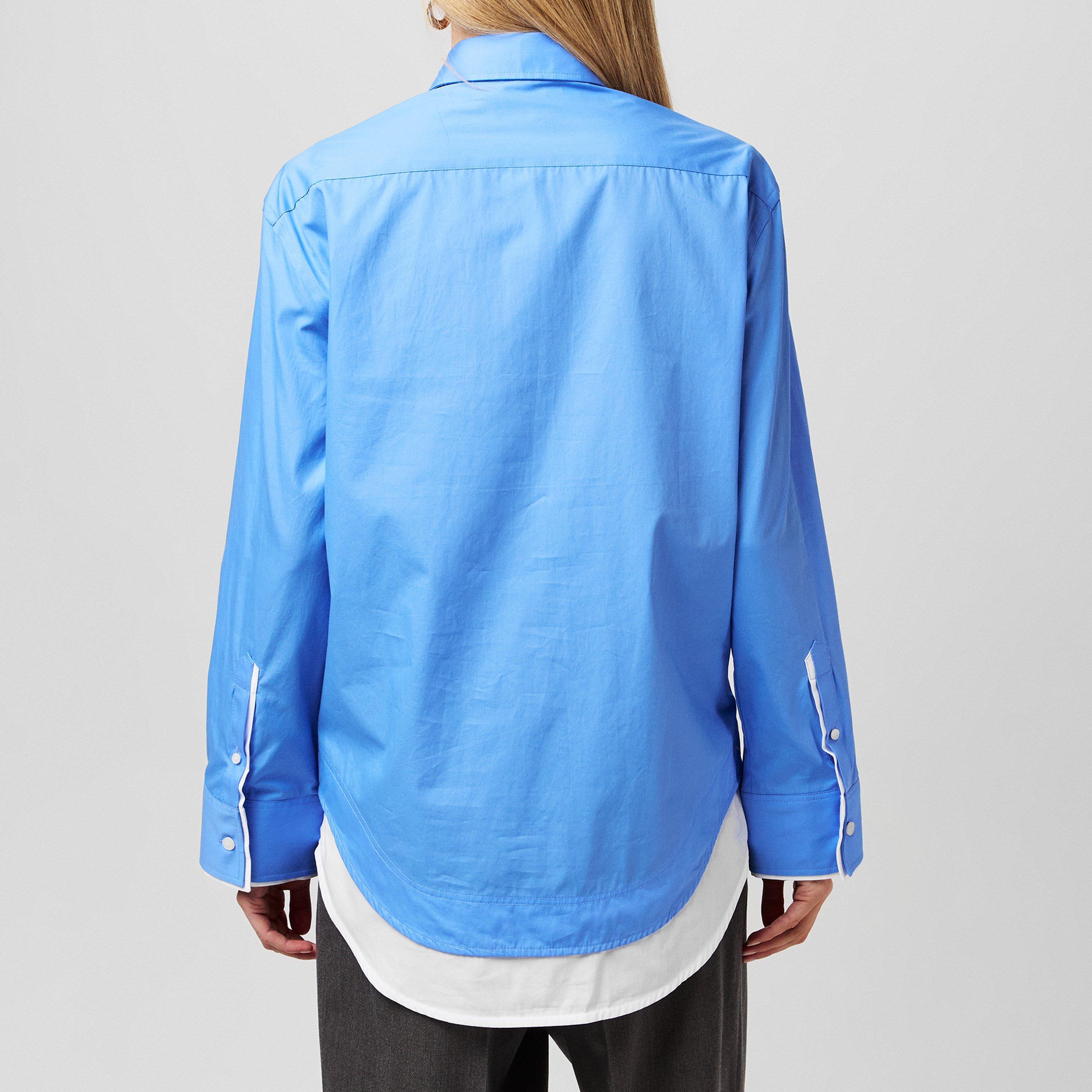 Oxford Blue - Victoria Beckham - Layer Shirt - 3