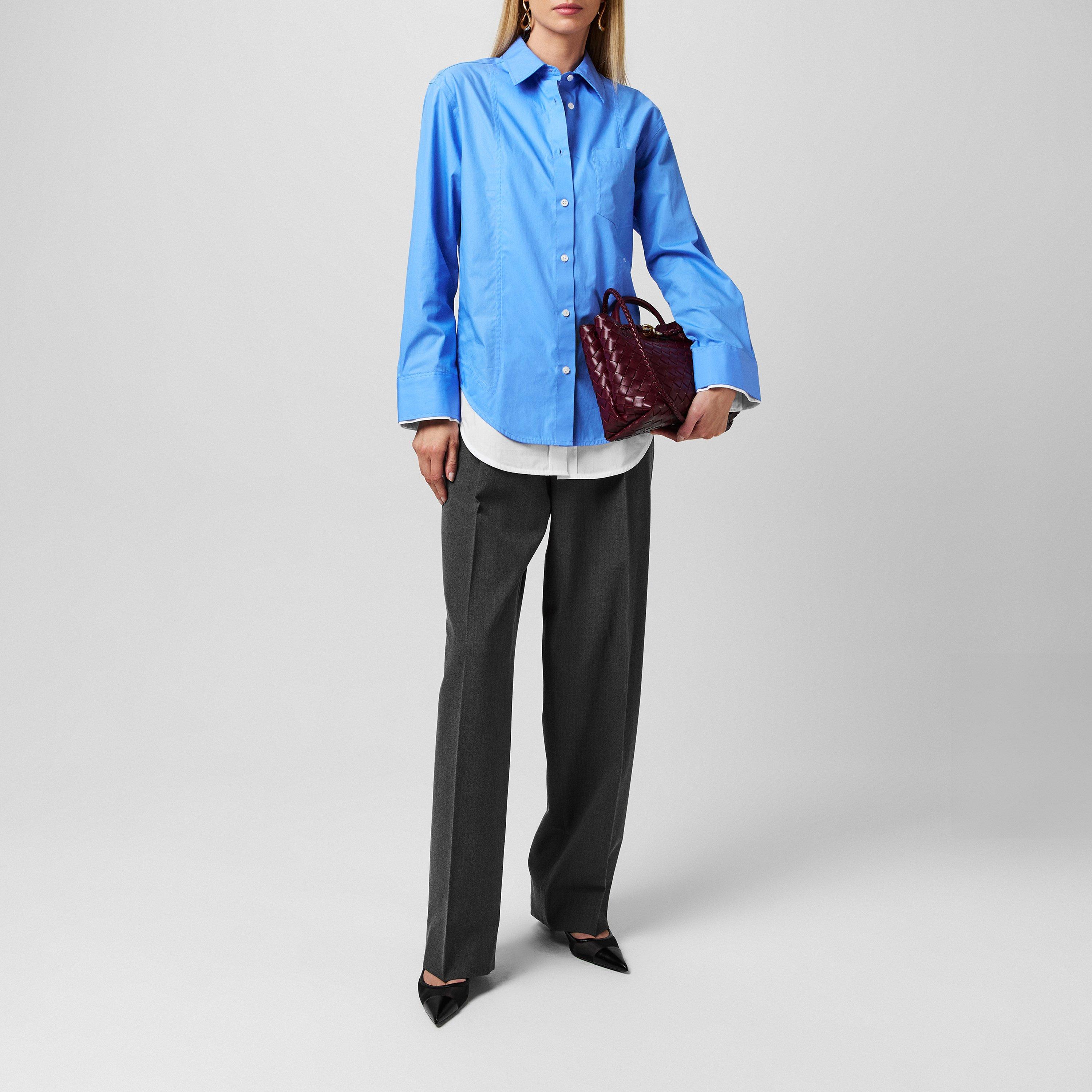 Oxford Blue - Victoria Beckham - Layer Shirt - 4