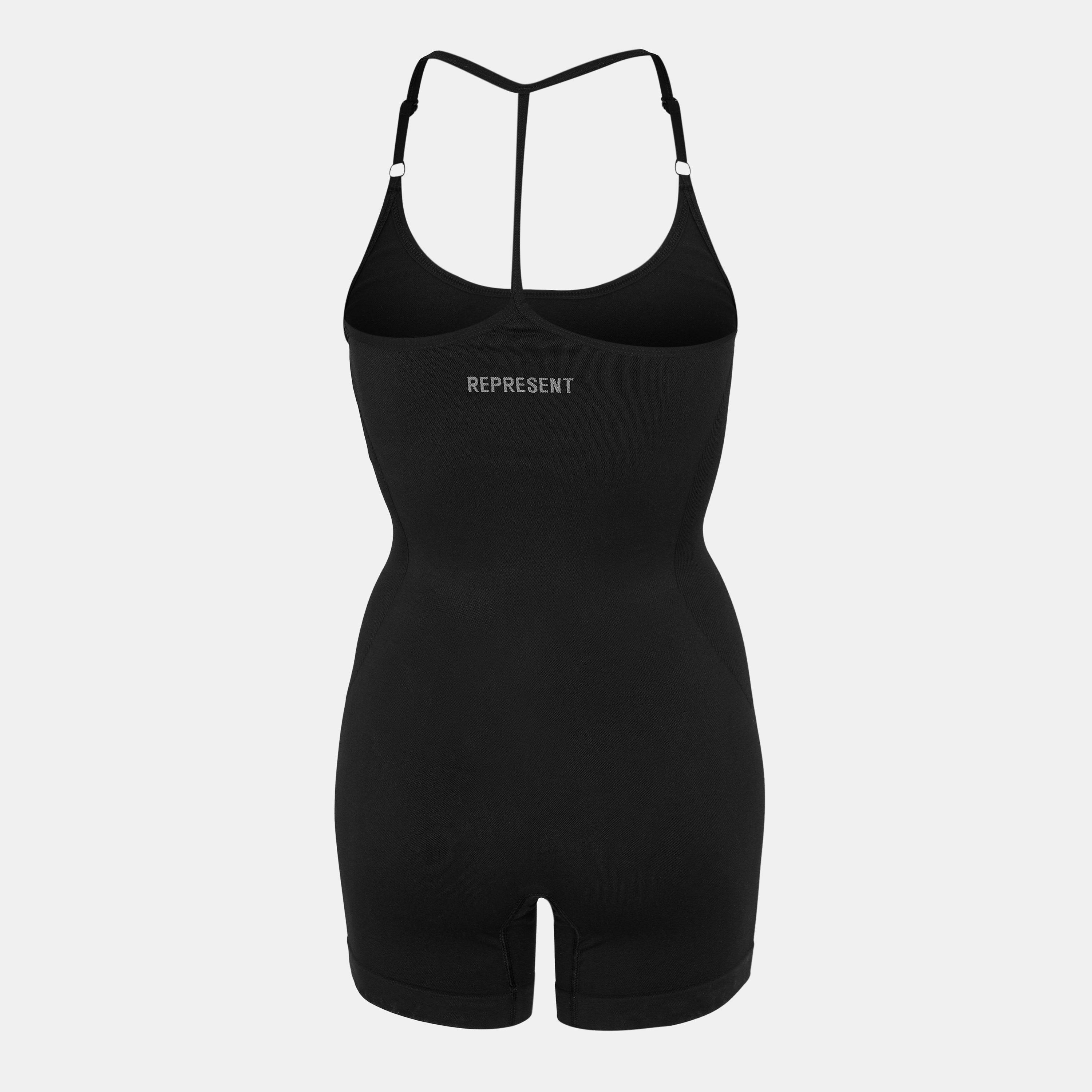 Jet Black - Represent - Women's Seamless Jumpsuit, Exceptional Comfort - 2