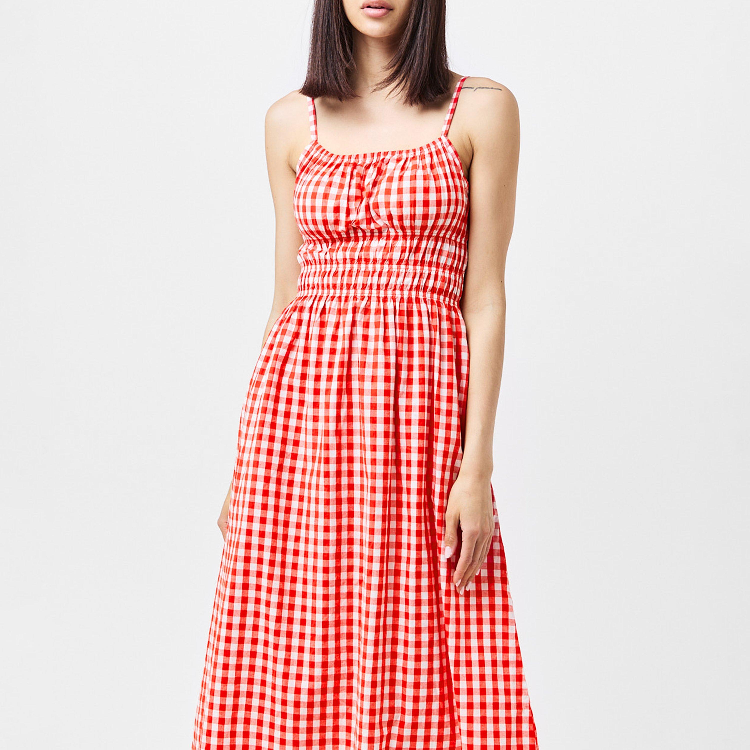 Rood/Wit - Miso - Midi Skirt - 3