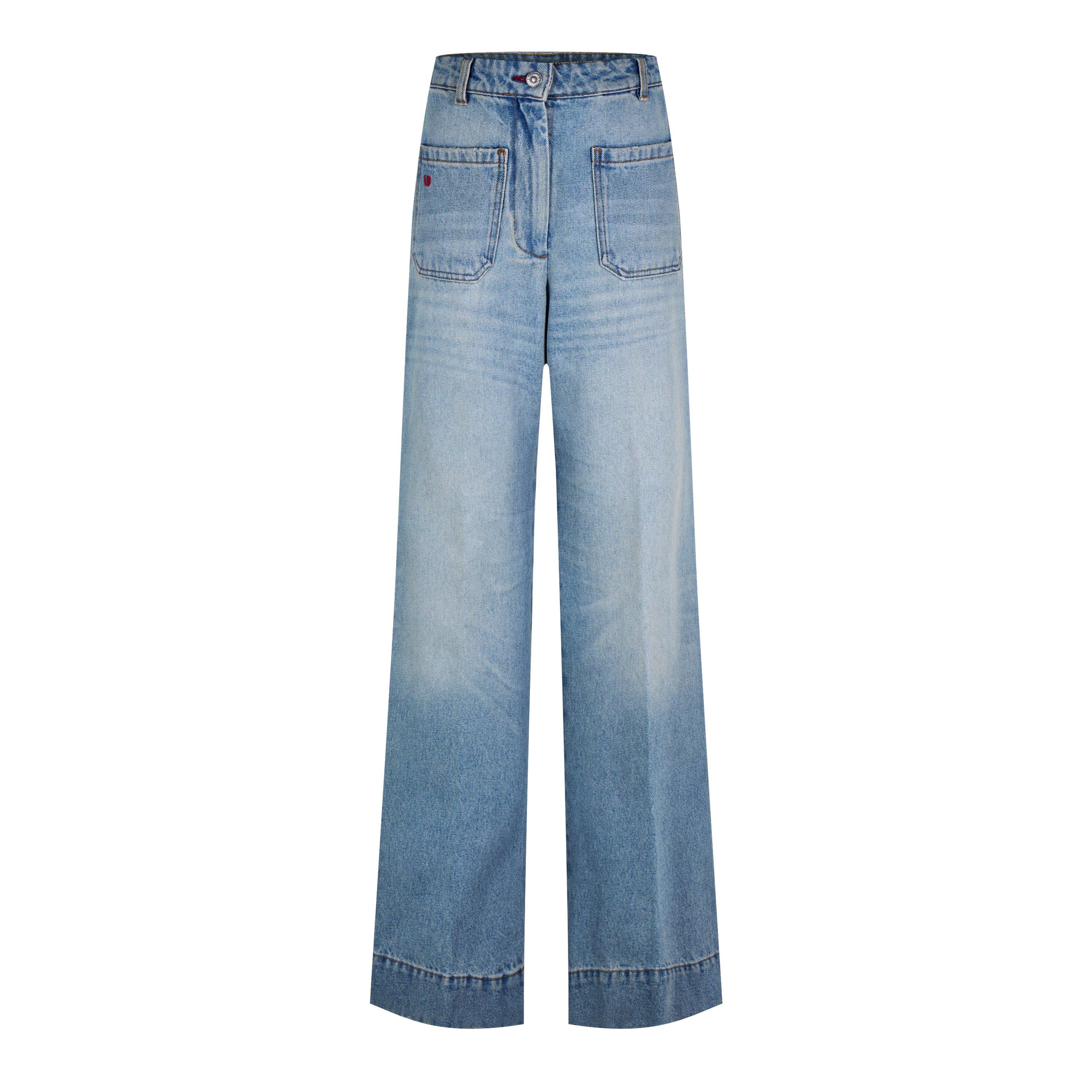 Victoria Beckham Alina Jeans - Pale Blue Wash - Size 29