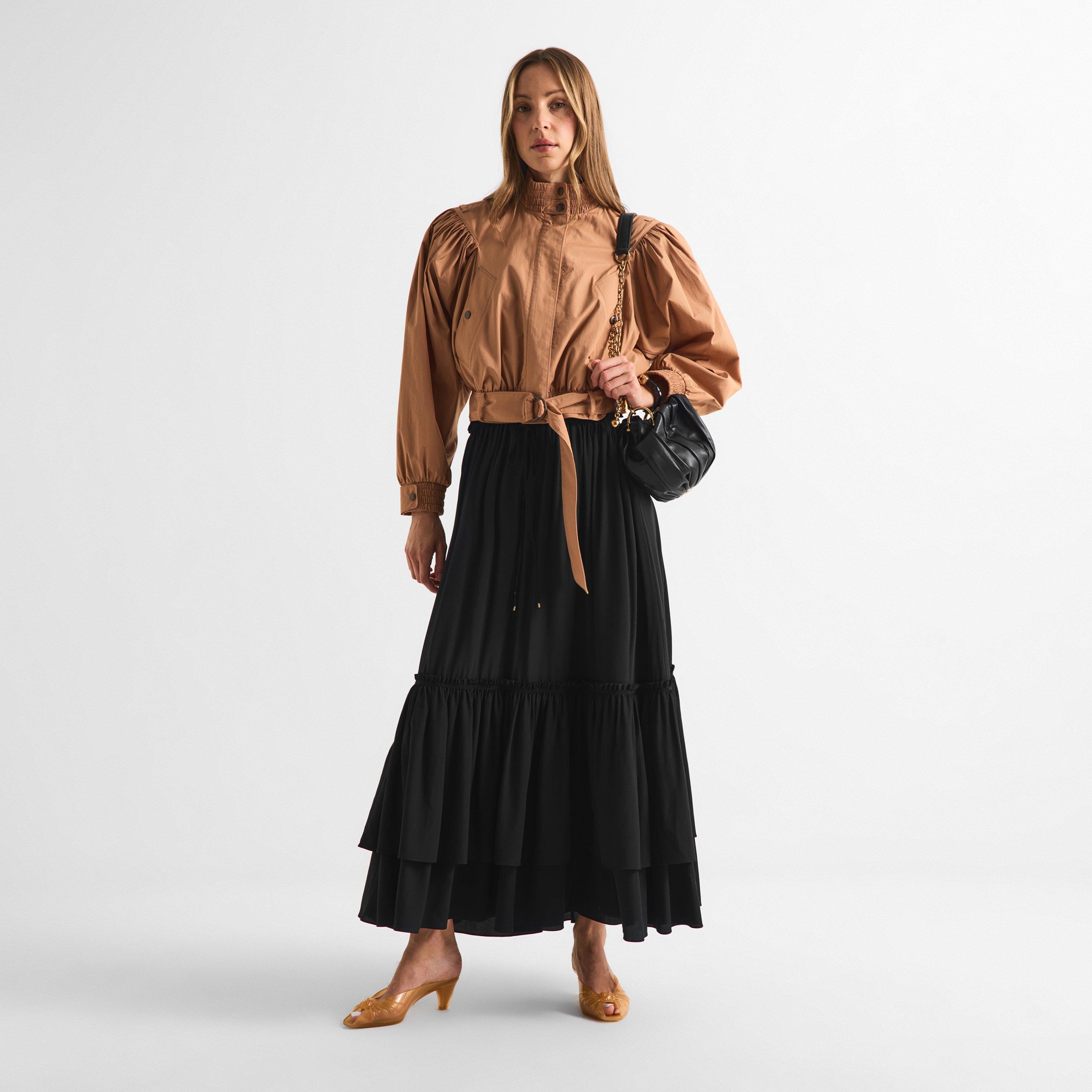 Black - Chloe - Women's Maxi Skirt - 5
