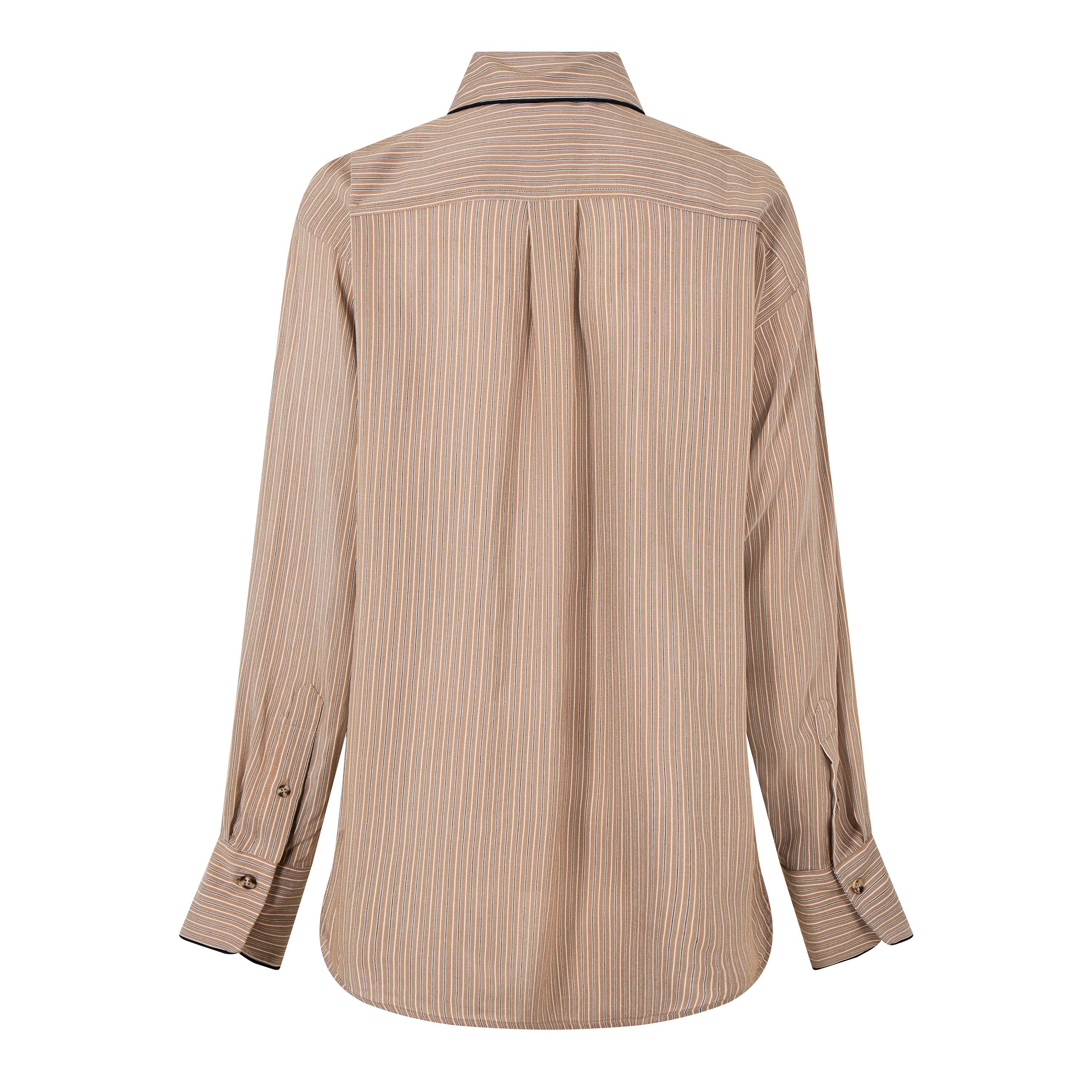 Tobacco Midnght - Victoria Beckham - Piping Pyjama Shirt - 6