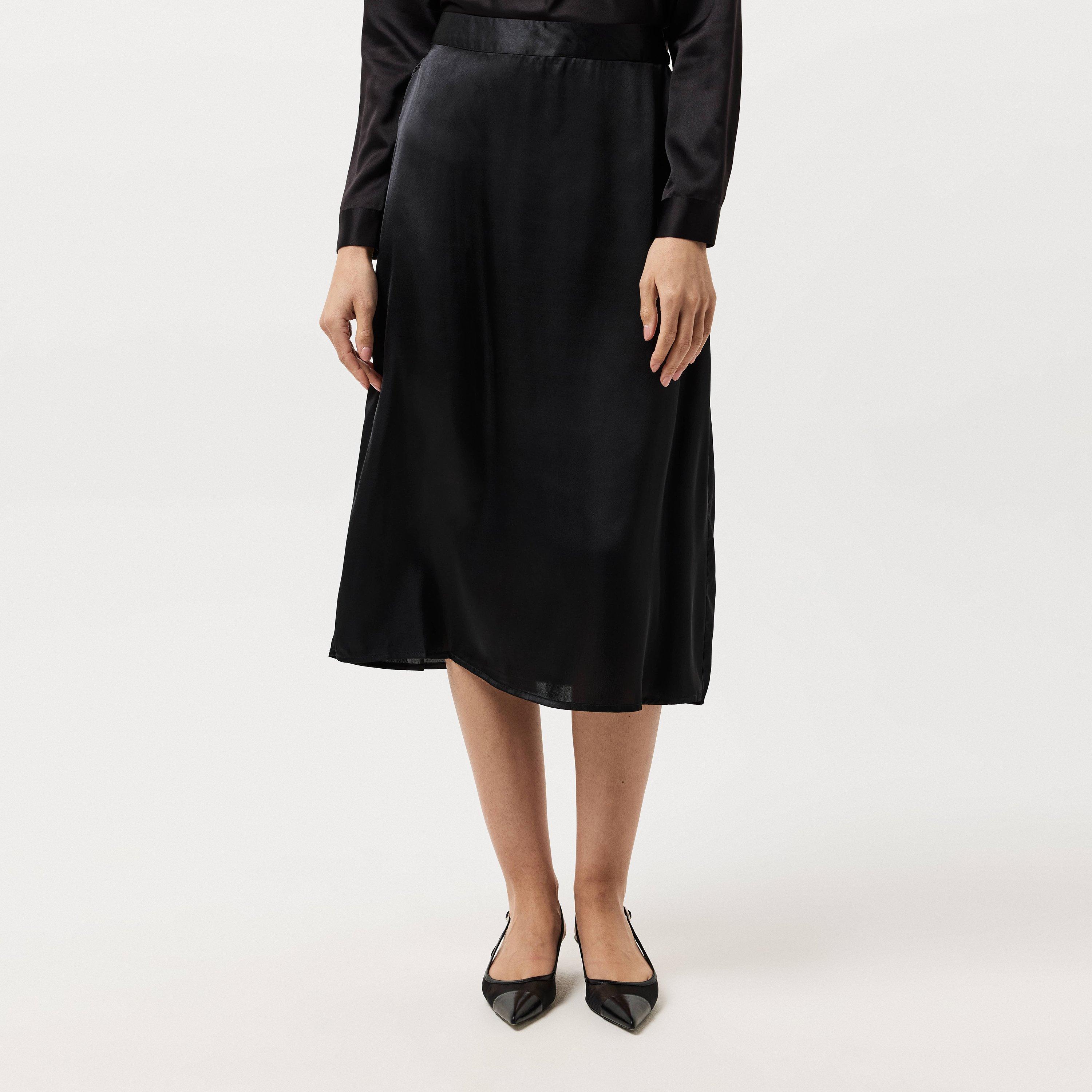 Black - Vero Moda - Women's Midi Skirt - 3