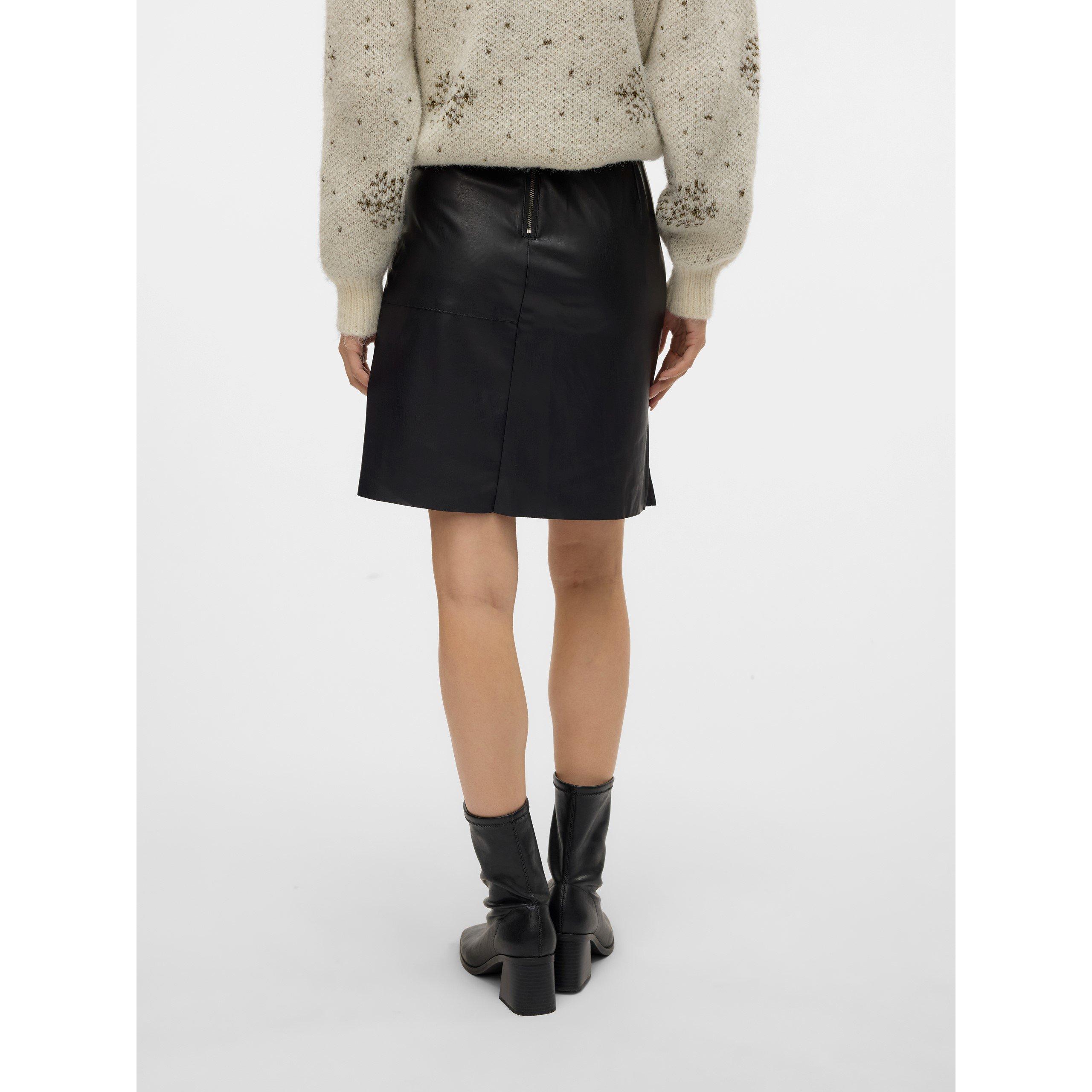 Black - Vero Moda - Olympia Mini Skirt - 4