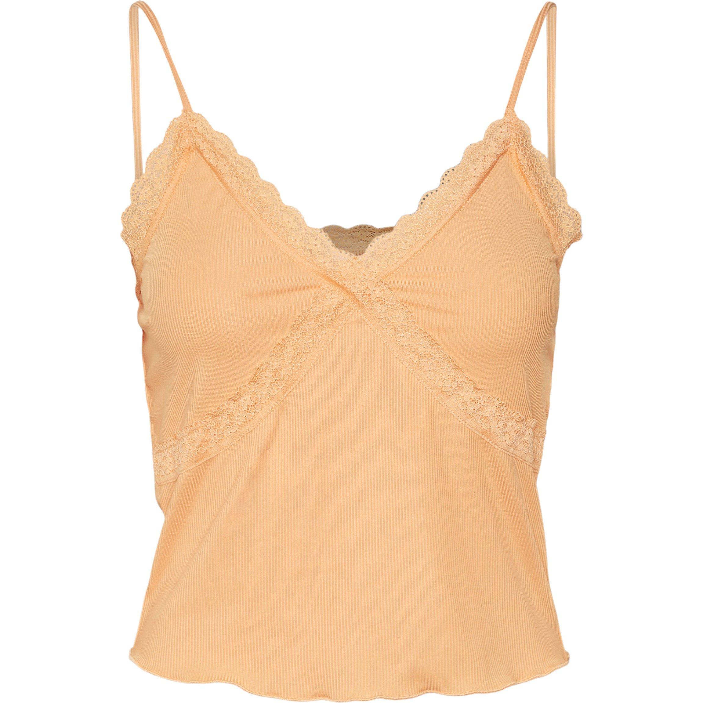 Arancio Finto - Vero Moda - Women's Knitted Short-Sleeve Crop Top - 5