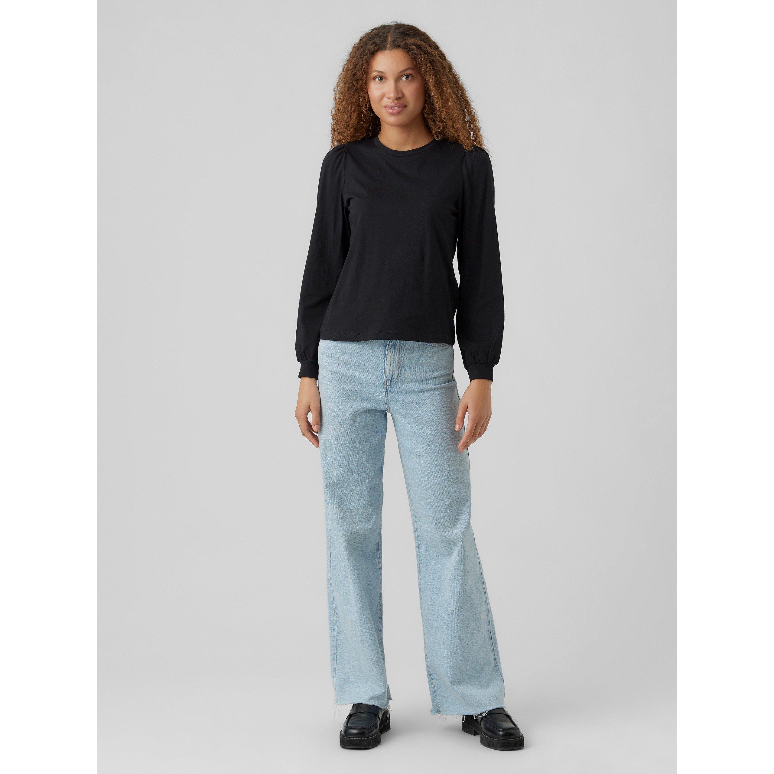 Nero - Vero Moda - Long Sleeve Cuffed Top - 2