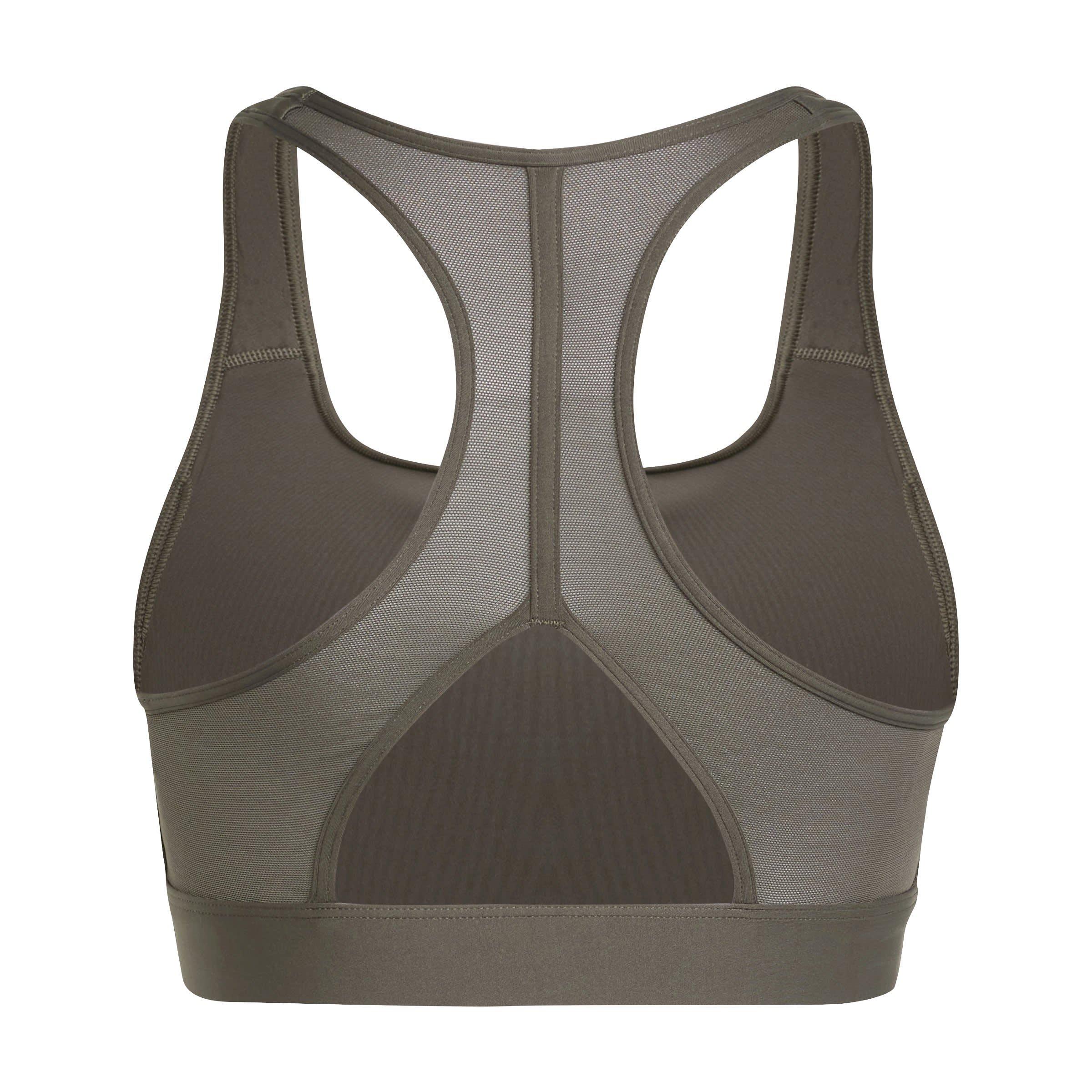 Ombre Olive - adidas - Pwrct Bl Bra Medium Impact Sports Womens - 2