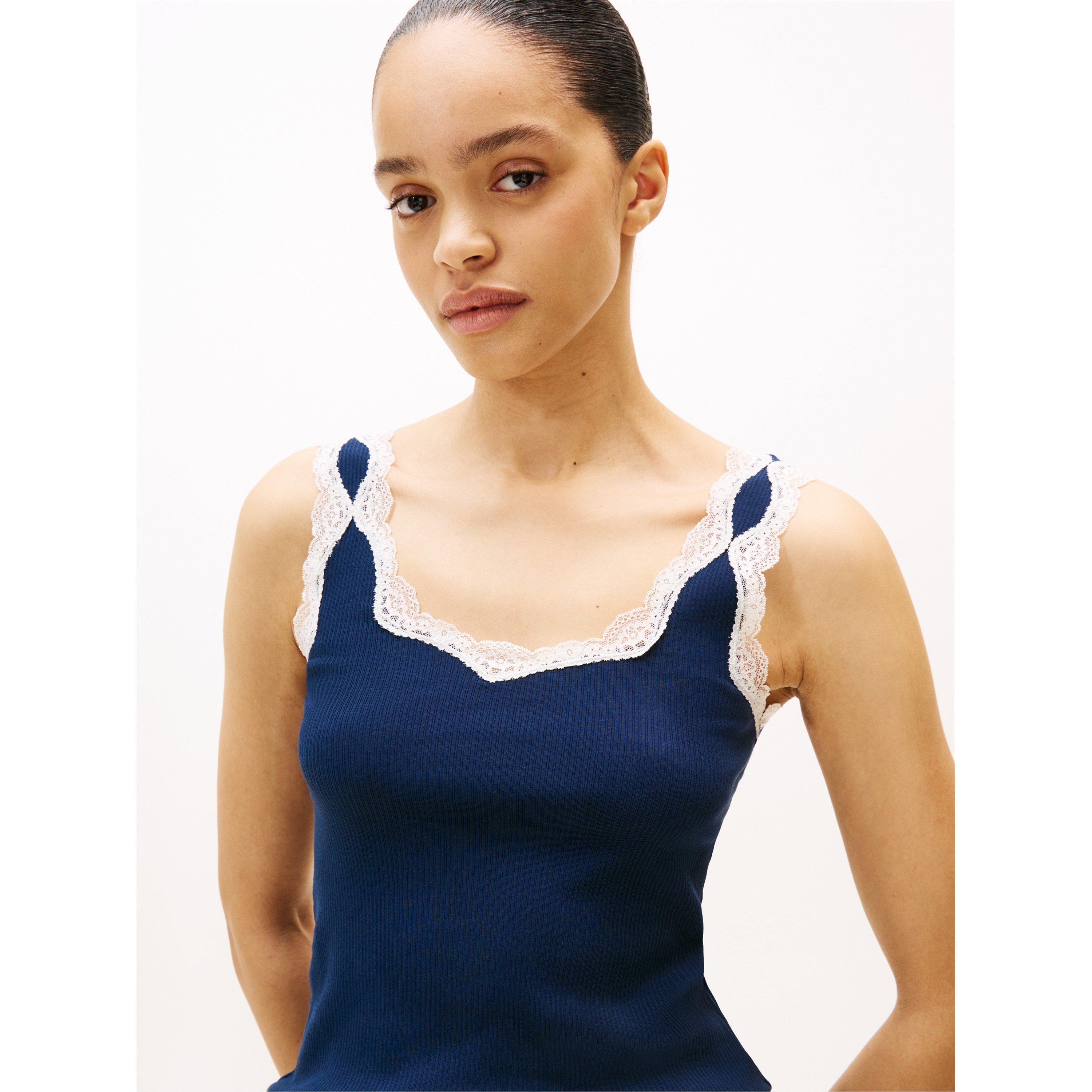 Dark Night Navy - Tommy Hilfiger - THB Lace Cami PJ Set Ld61 - 4