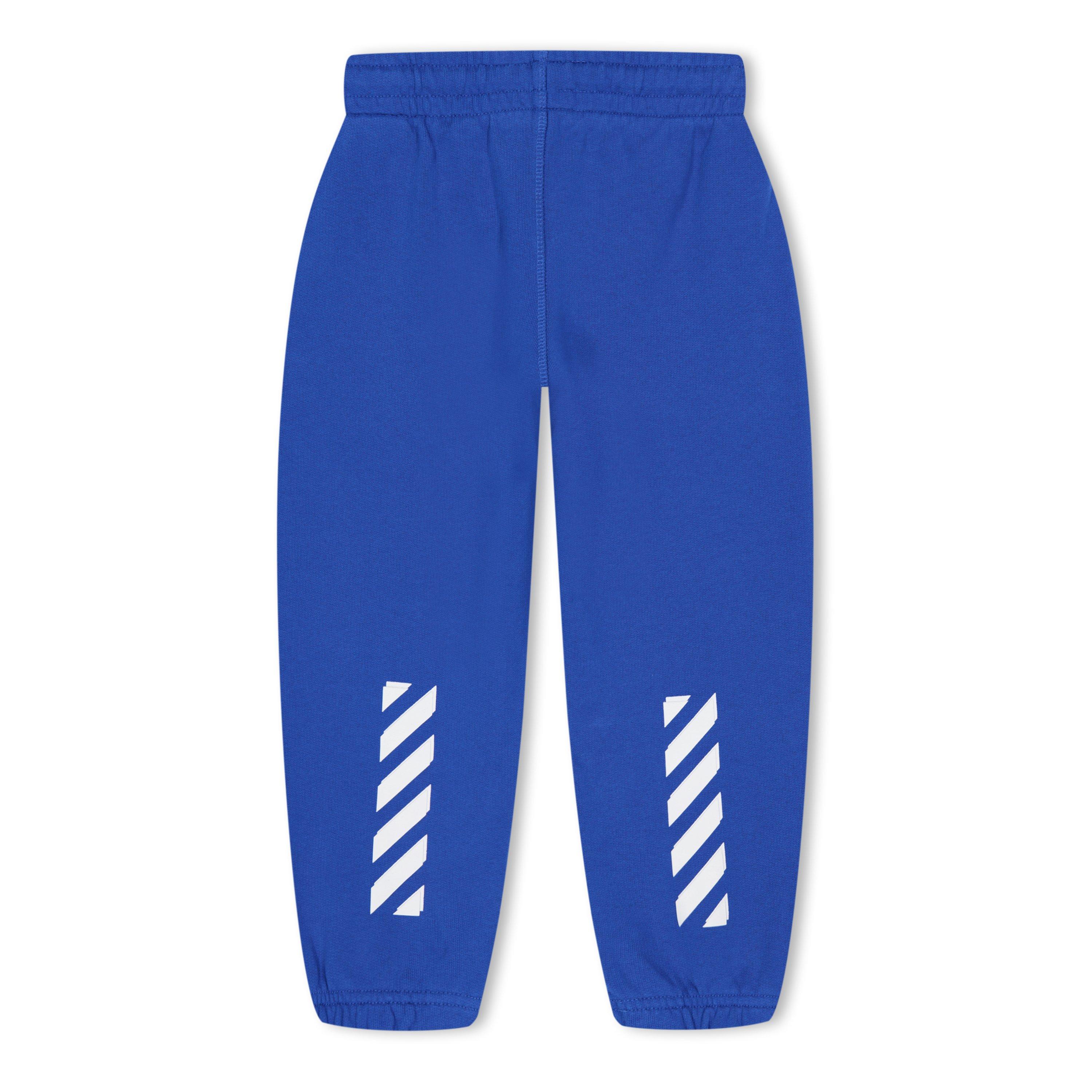 Multi - Off White - Kids Fleece Joggers, Fleece Fabric - 2