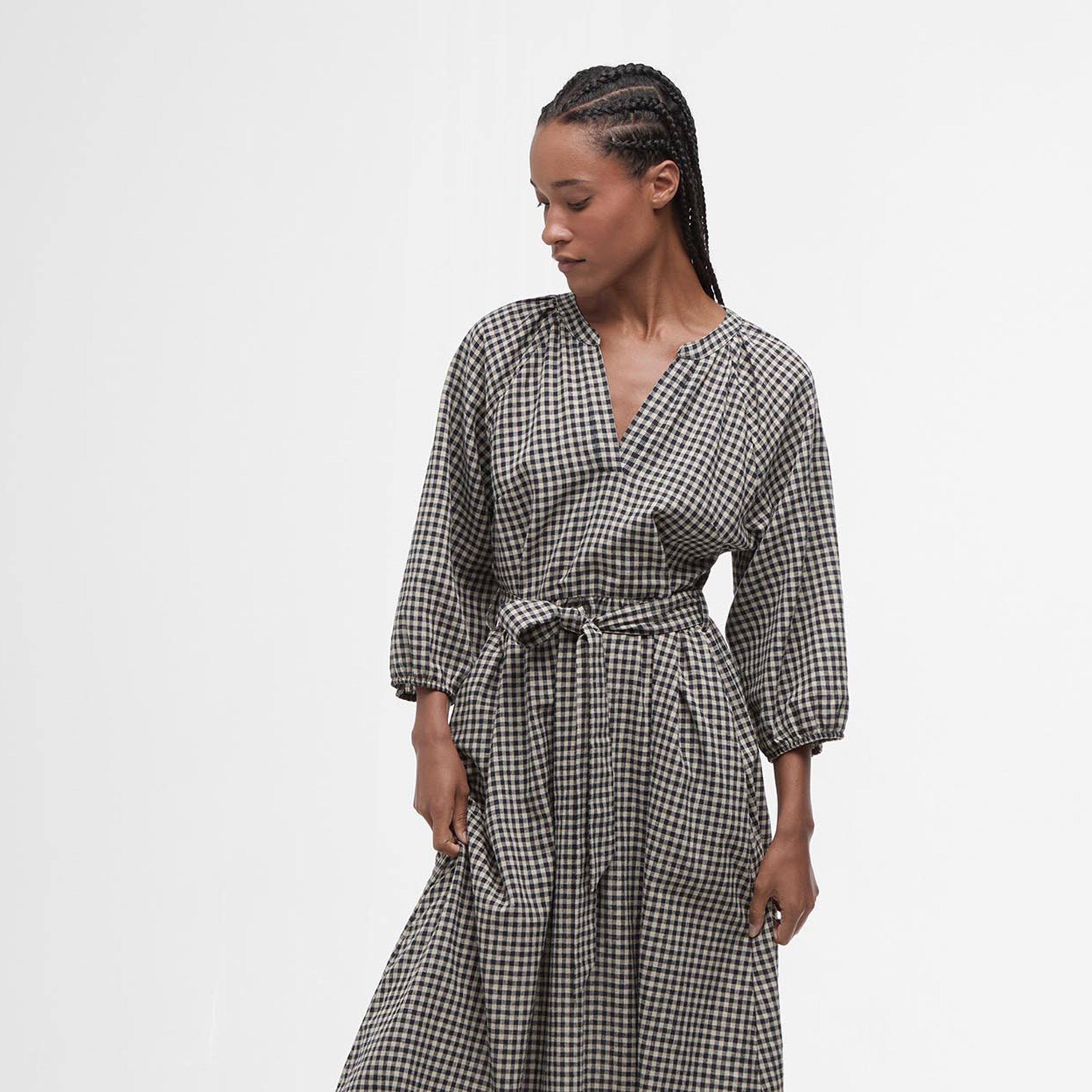 Dark Navy/Sand - Barbour - Suri Midi Dress - 2