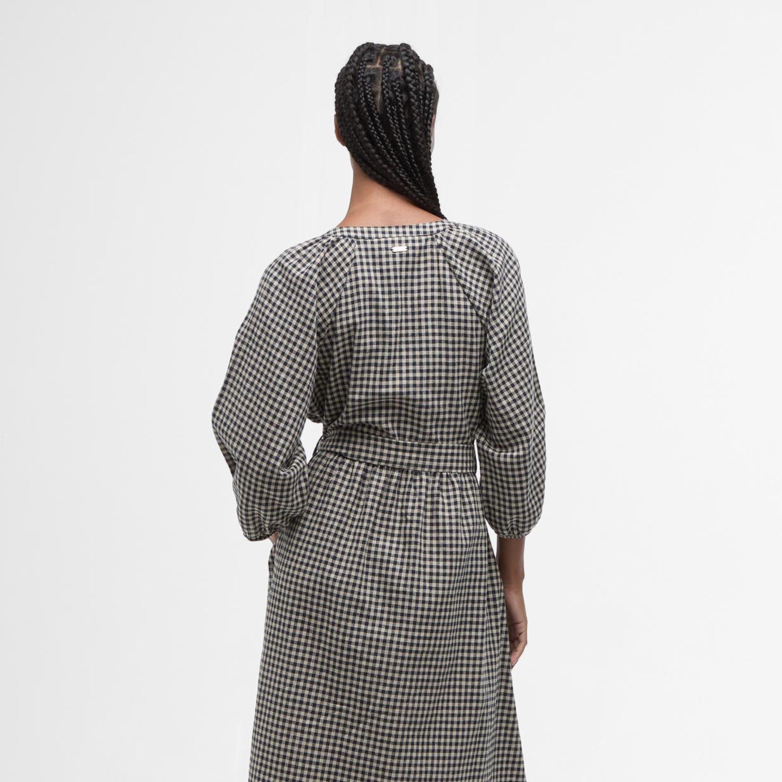 Dark Navy/Sand - Barbour - Suri Midi Dress - 3