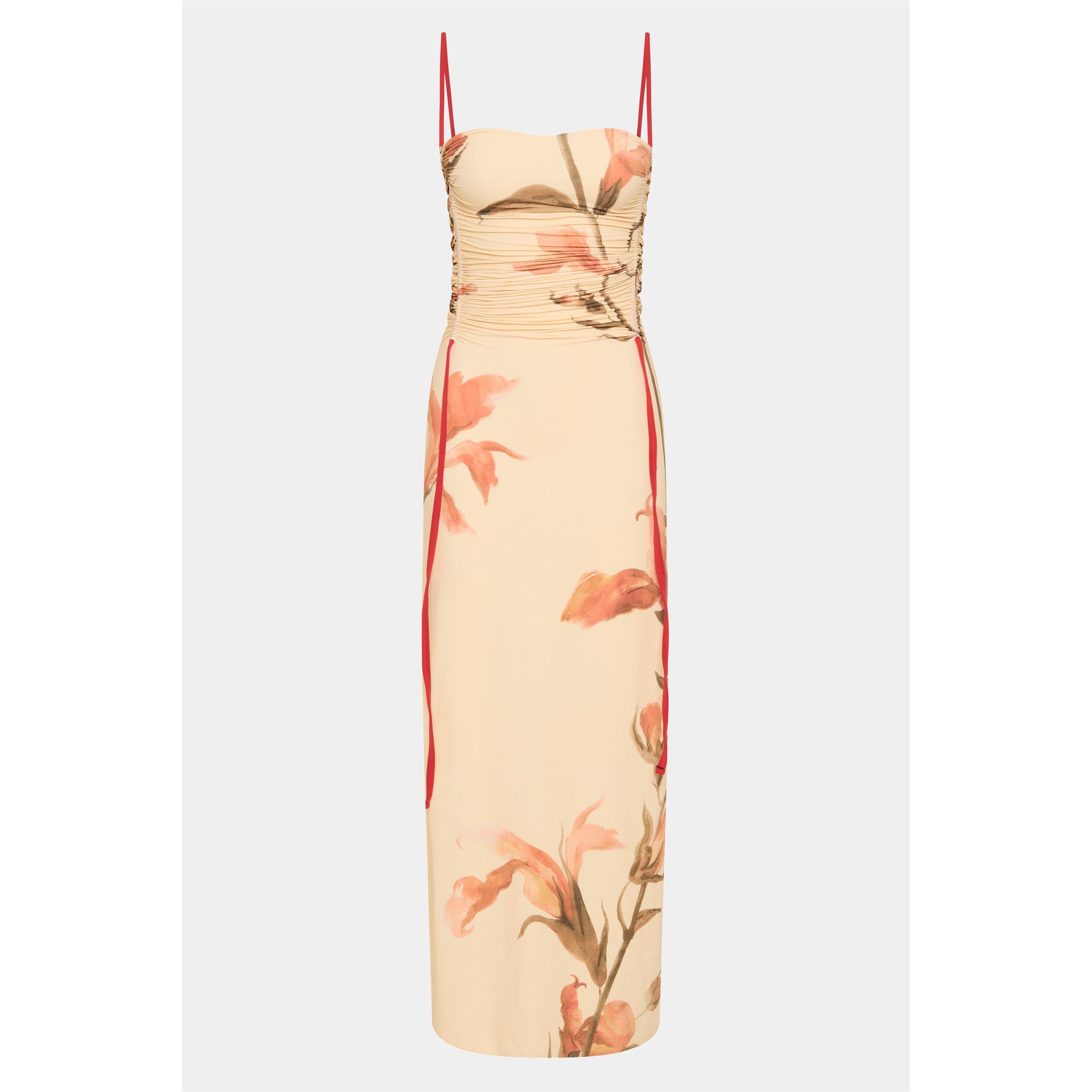 Gladioli Print - Sir the Label - Silk Serene Slip Dress