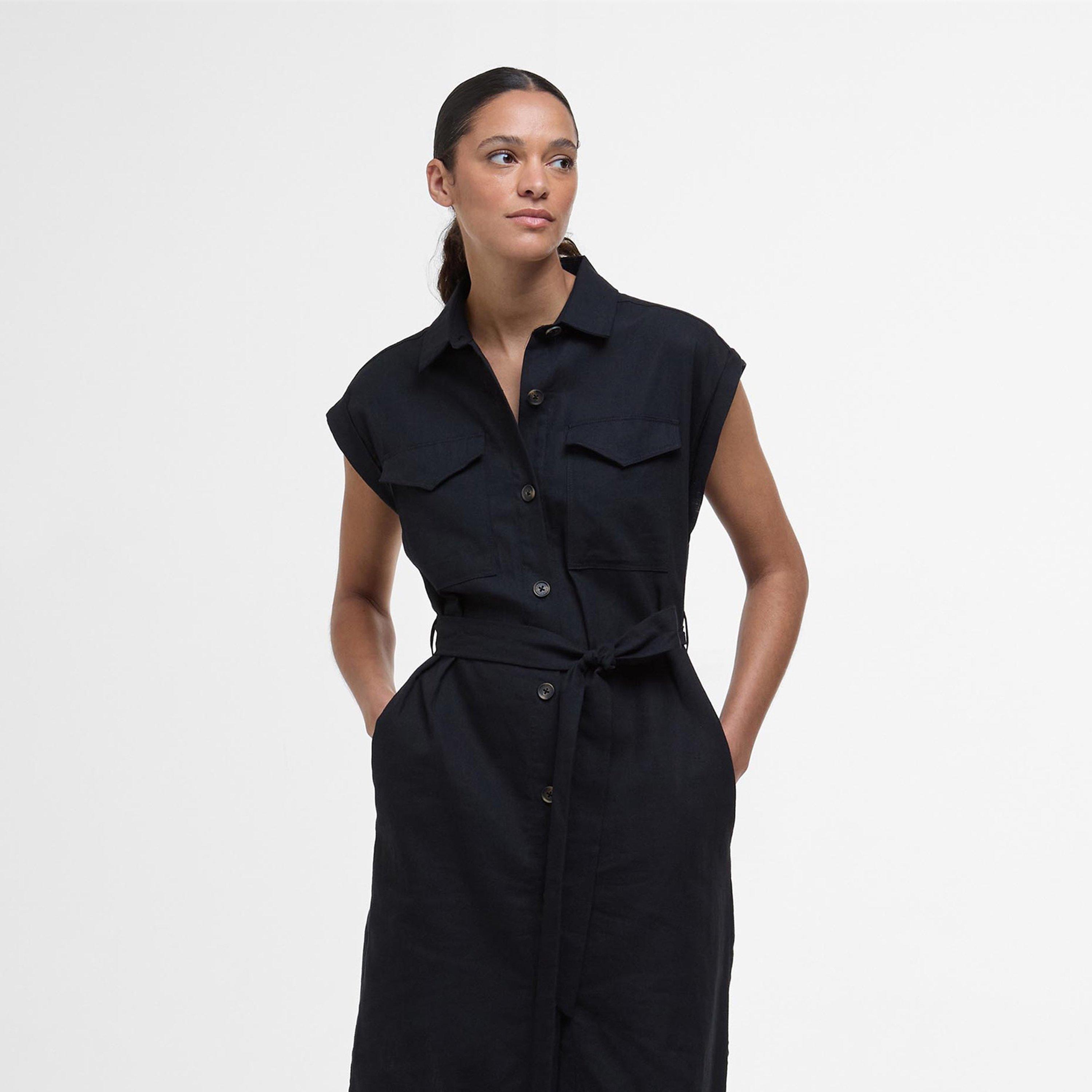 Black - Barbour - Birdie Maxi Dress - 2