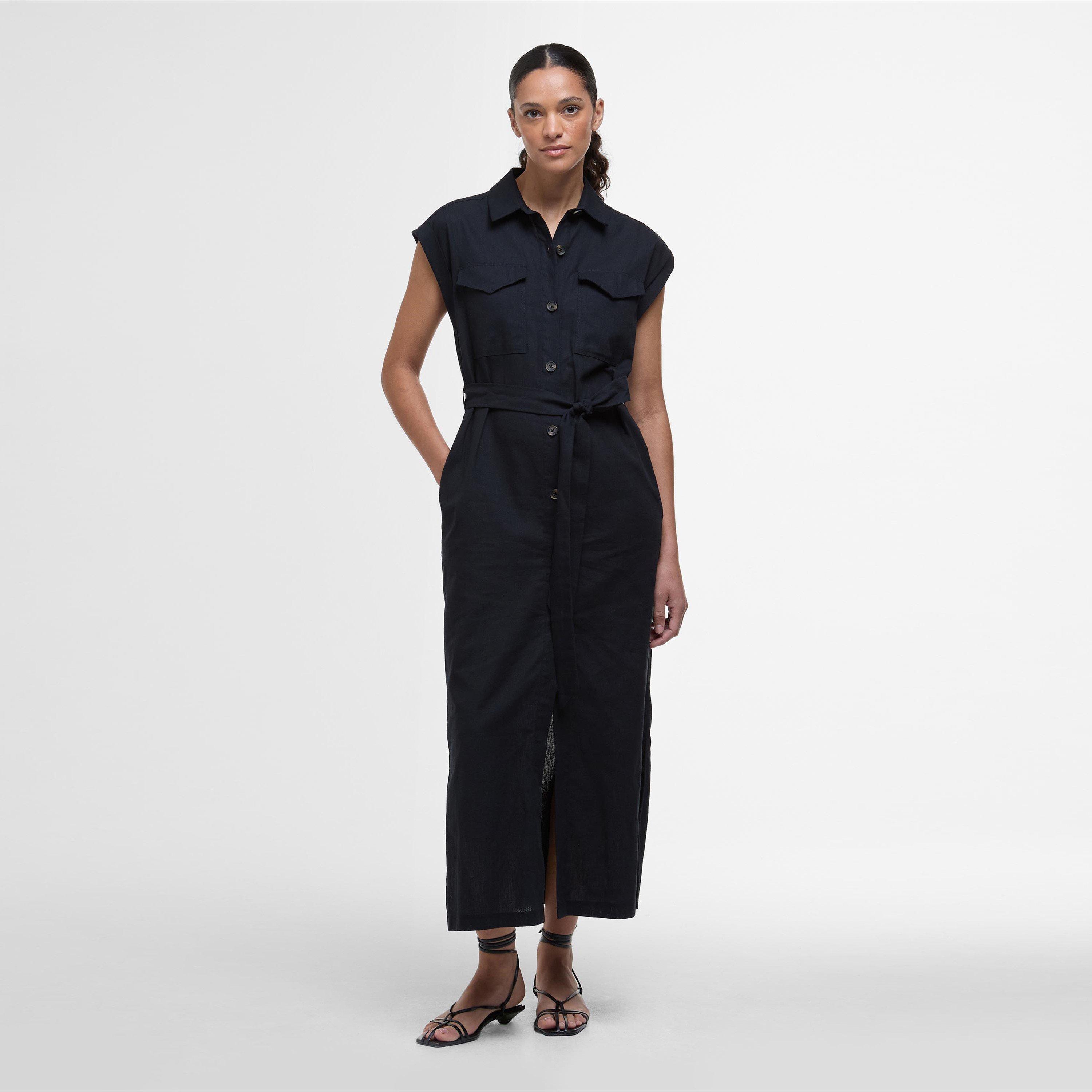 Black - Barbour - Birdie Maxi Dress - 5