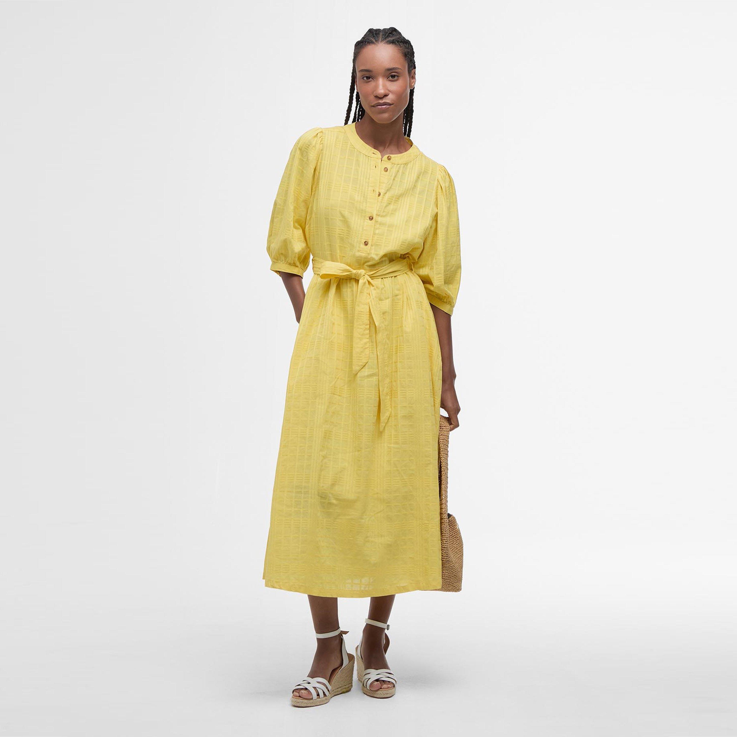 Sunray Yellow - Barbour - Heidi Midi Dress - 5