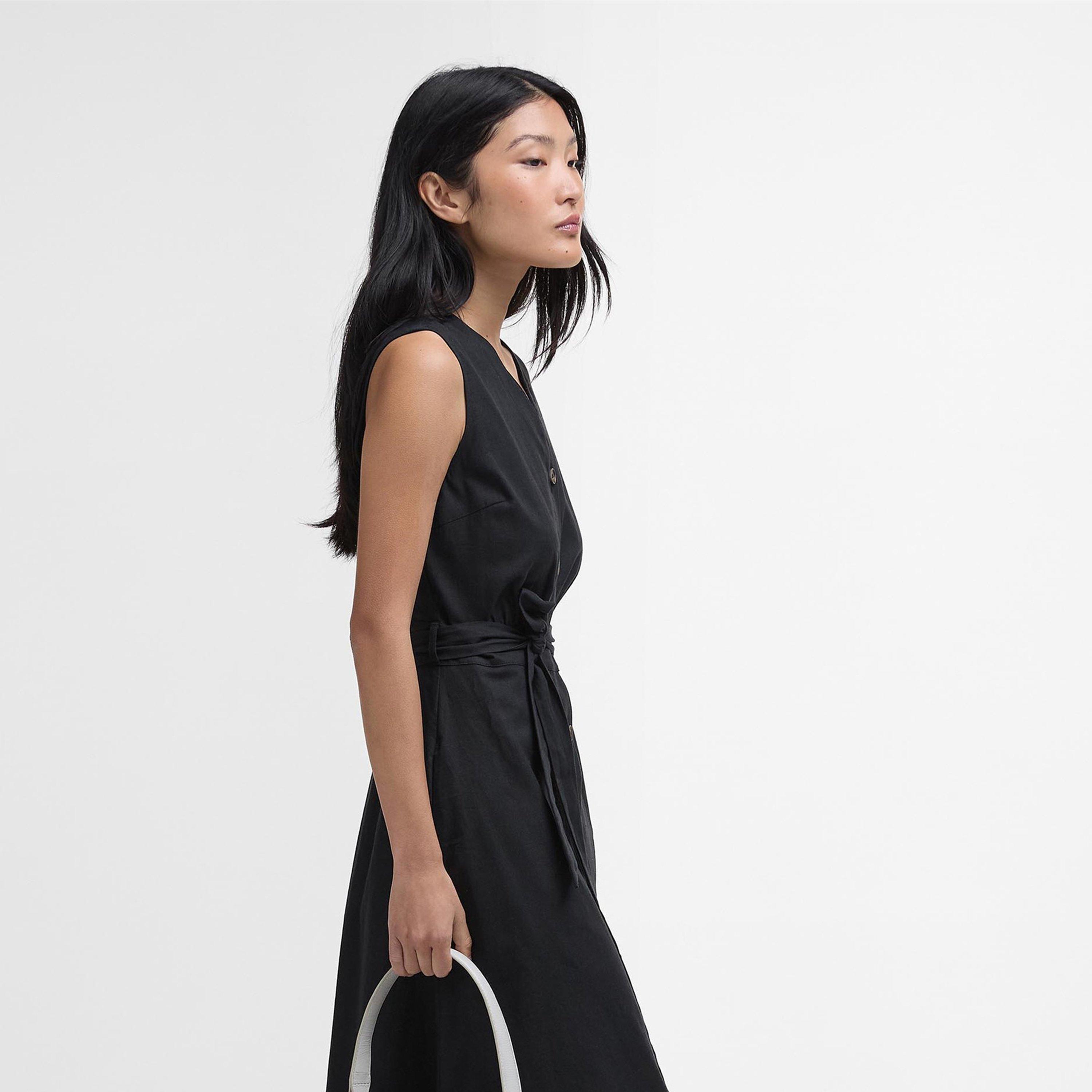 Black - Barbour - Elsie Midi Dress - 2