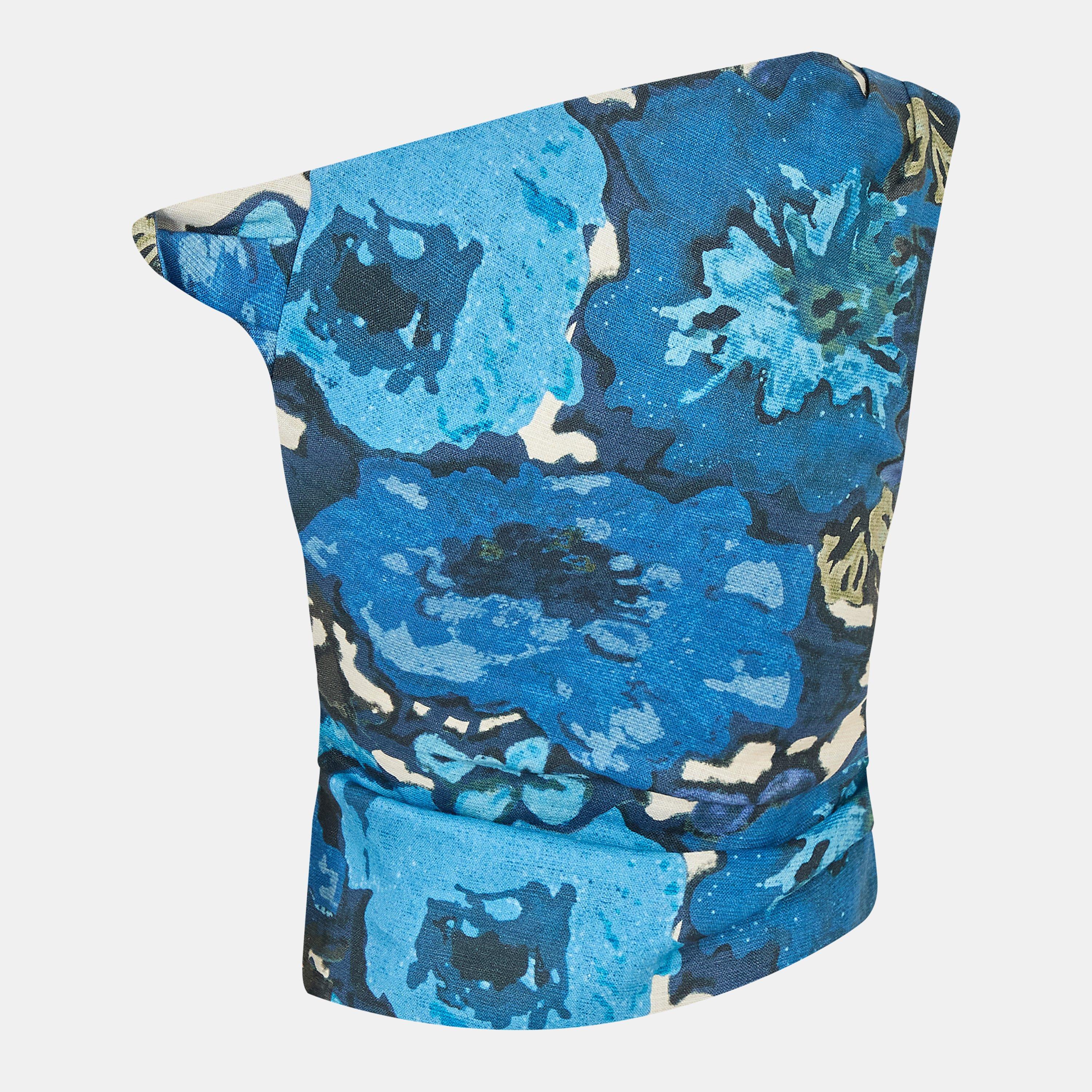 Flora Print - Sir the Label - Women's Camellia Twist Crop Top - 2