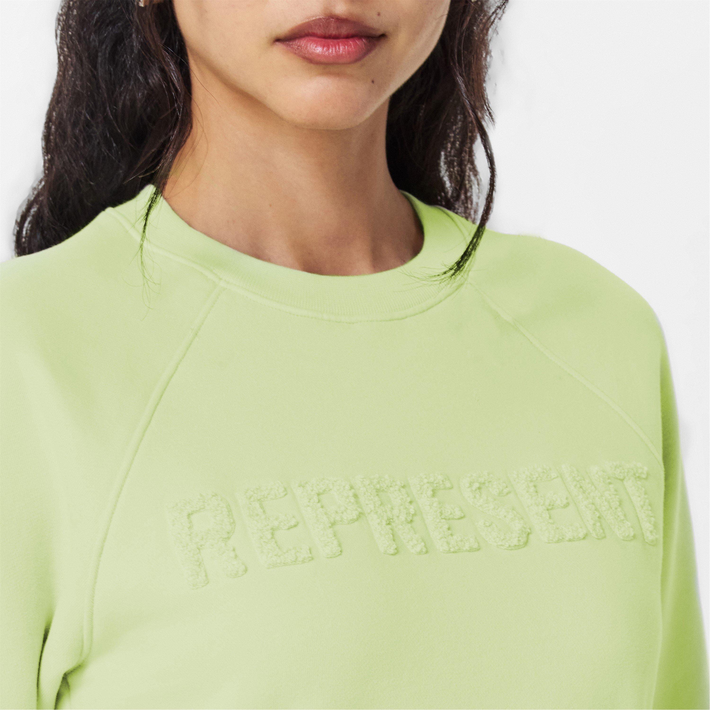 Green - Represent - Women's Rep Fly Cropped Design Sweatshirt - 5
