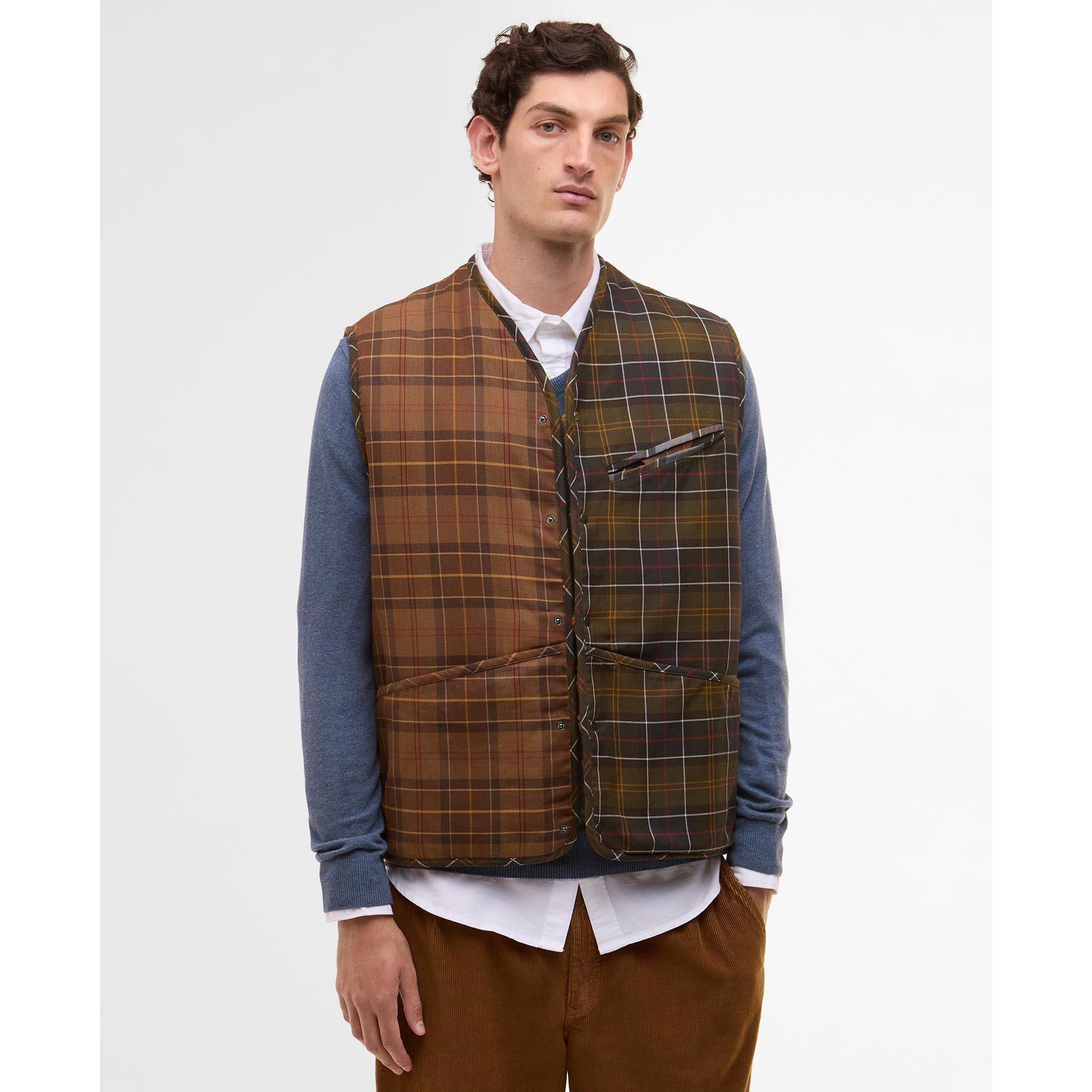 Tartan TN28 - Paul Smith X Barbour - Men's Liner Sleeveless Gilet - 3