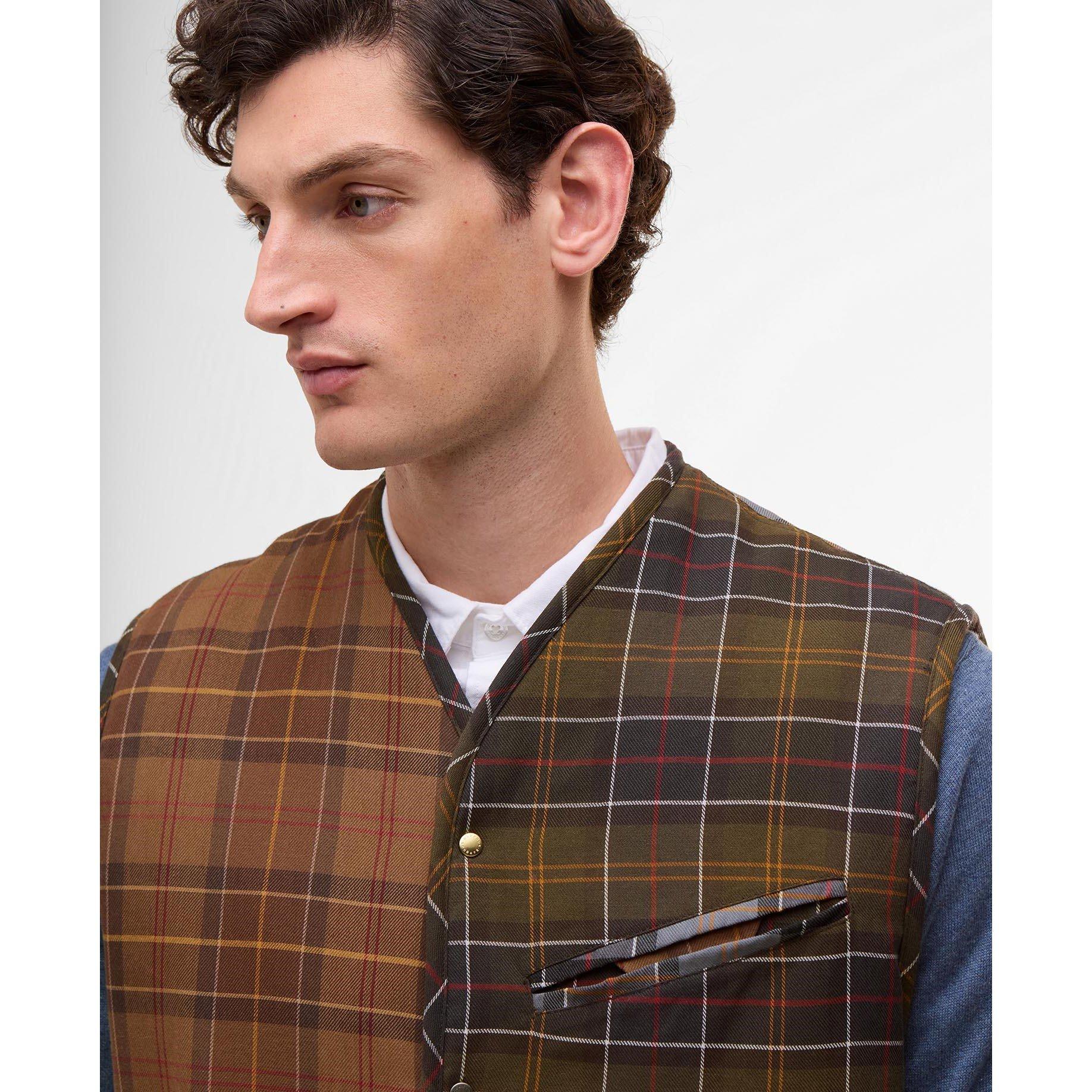 Tartan TN28 - Paul Smith X Barbour - Men's Liner Sleeveless Gilet - 9