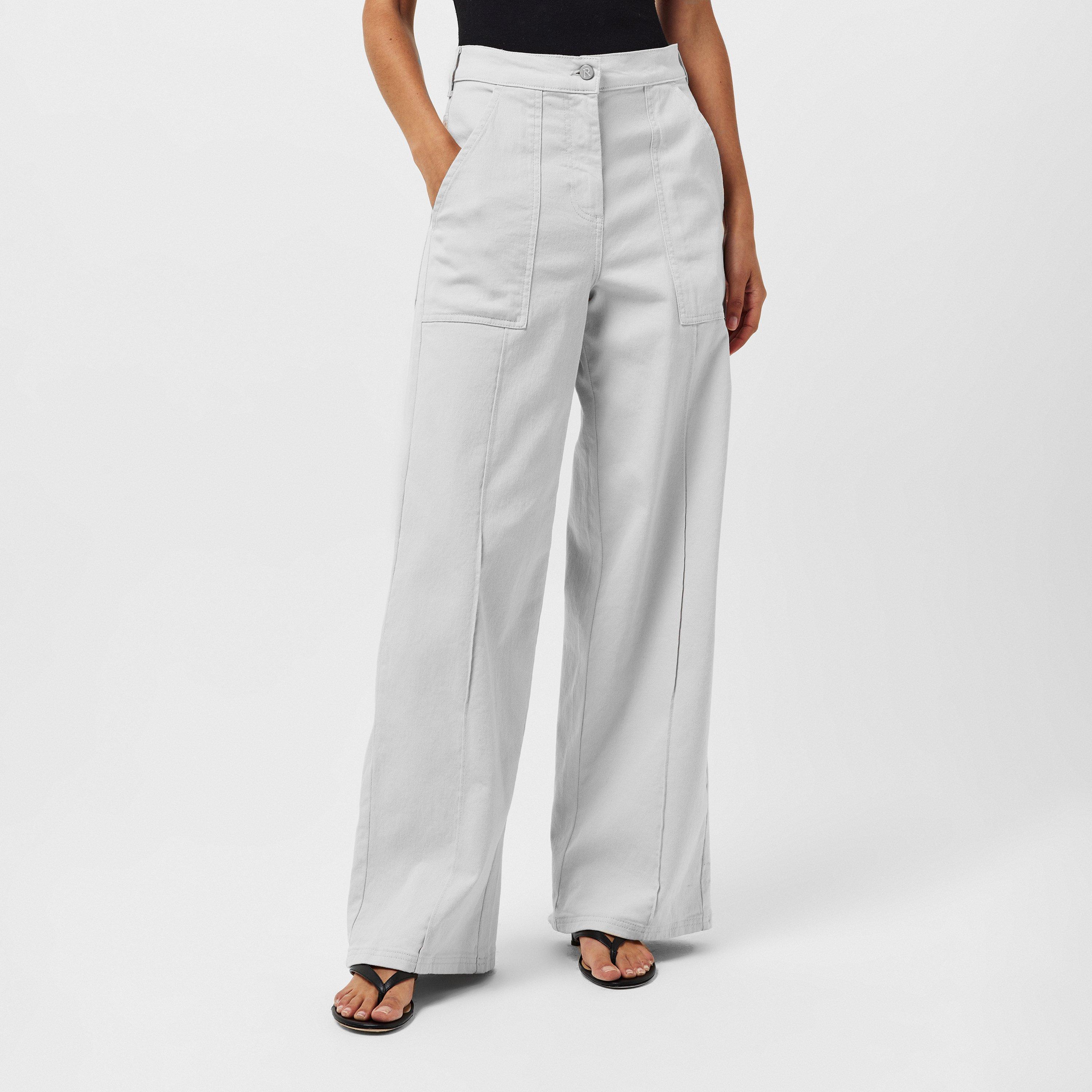 White - Represent - Women's Rep Energy Trousers Wide Jeans - 3